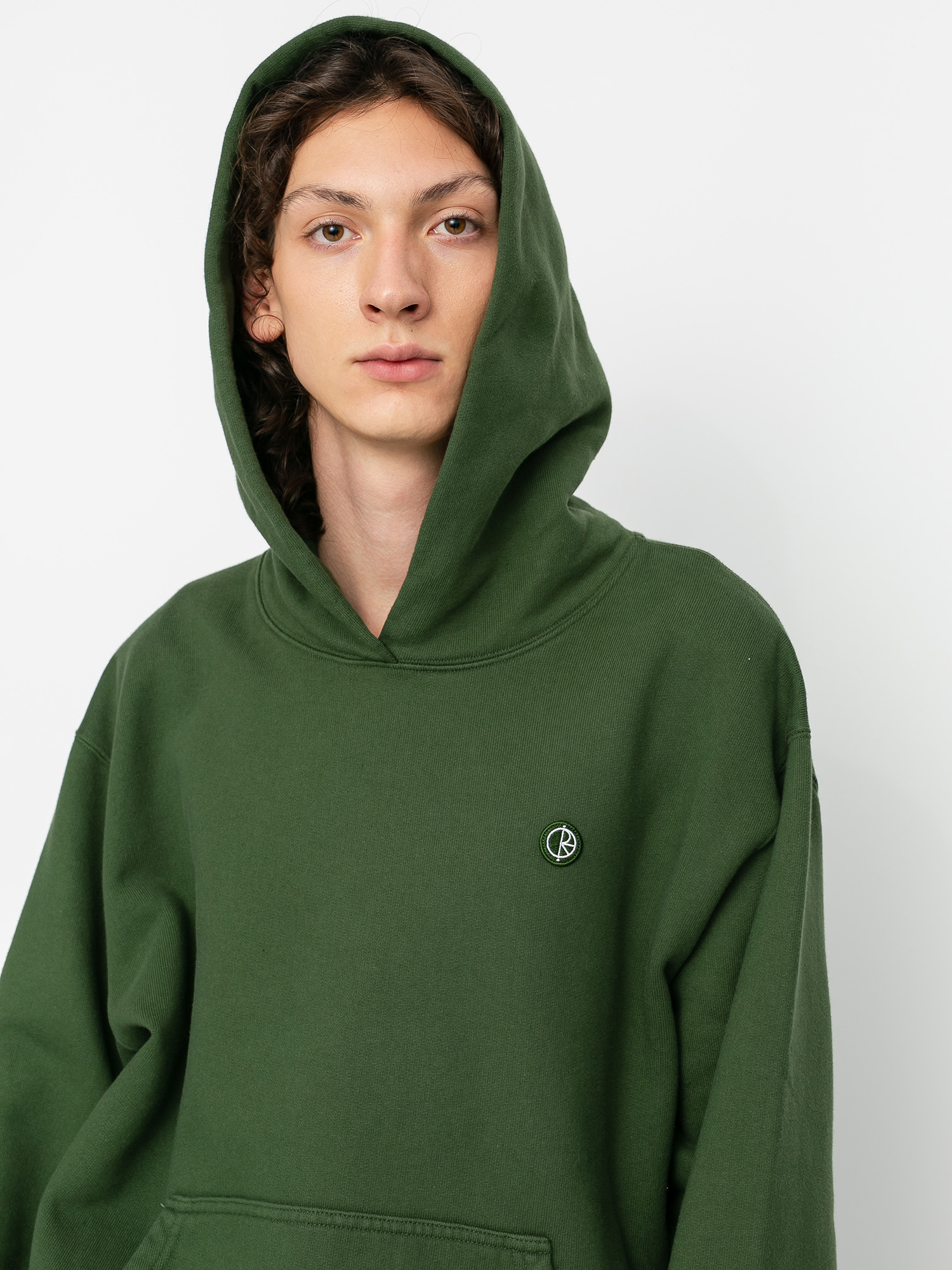Bluza z kapturem Polar Skate Patch HD (hunter green)