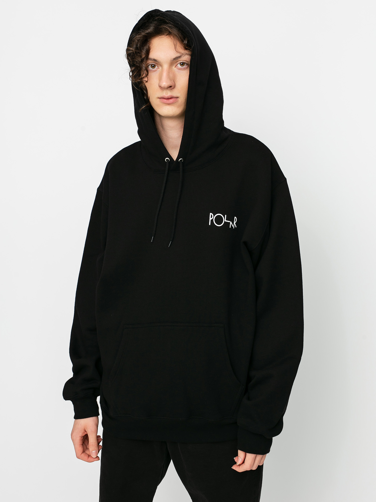 Bluza z kapturem Polar Skate Moth House HD (black)