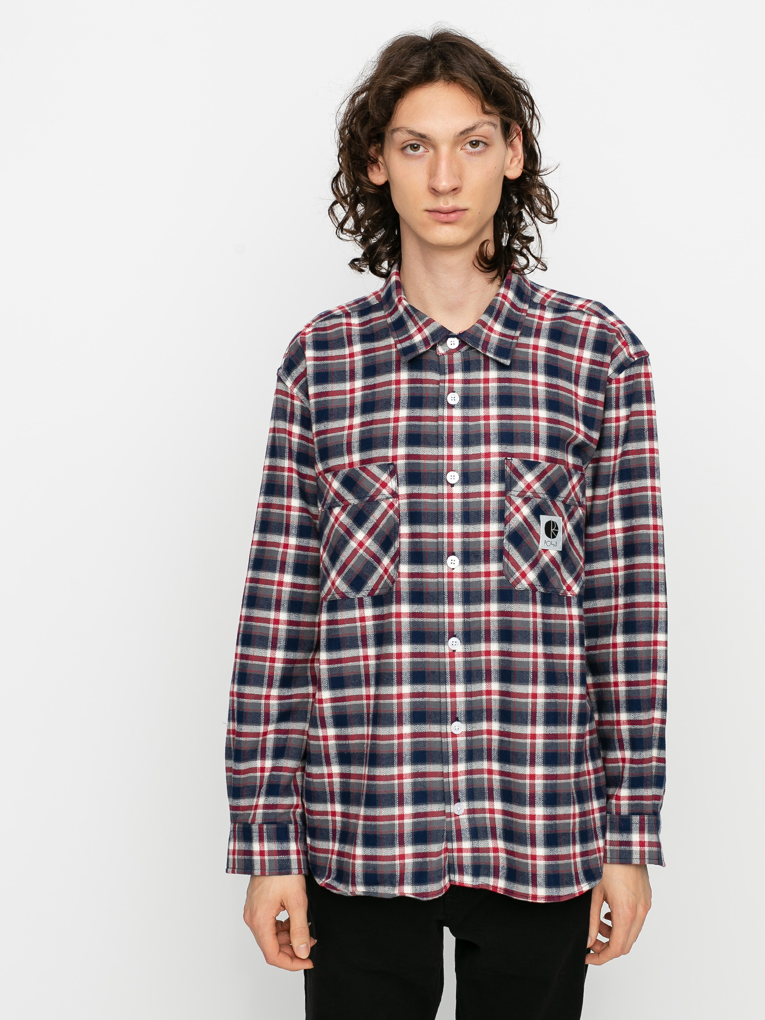 Koszula Polar Skate Flannel (navy/red)