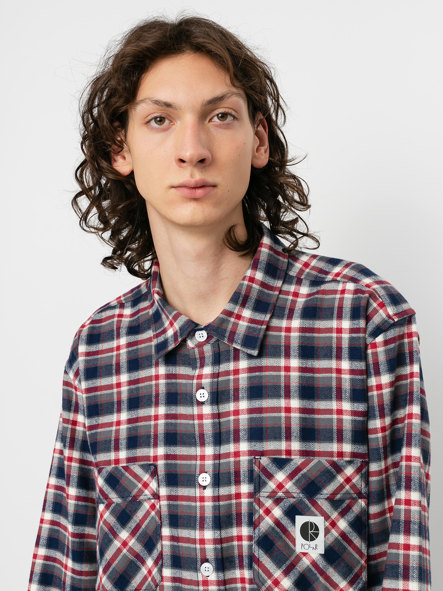 Koszula Polar Skate Flannel (navy/red)