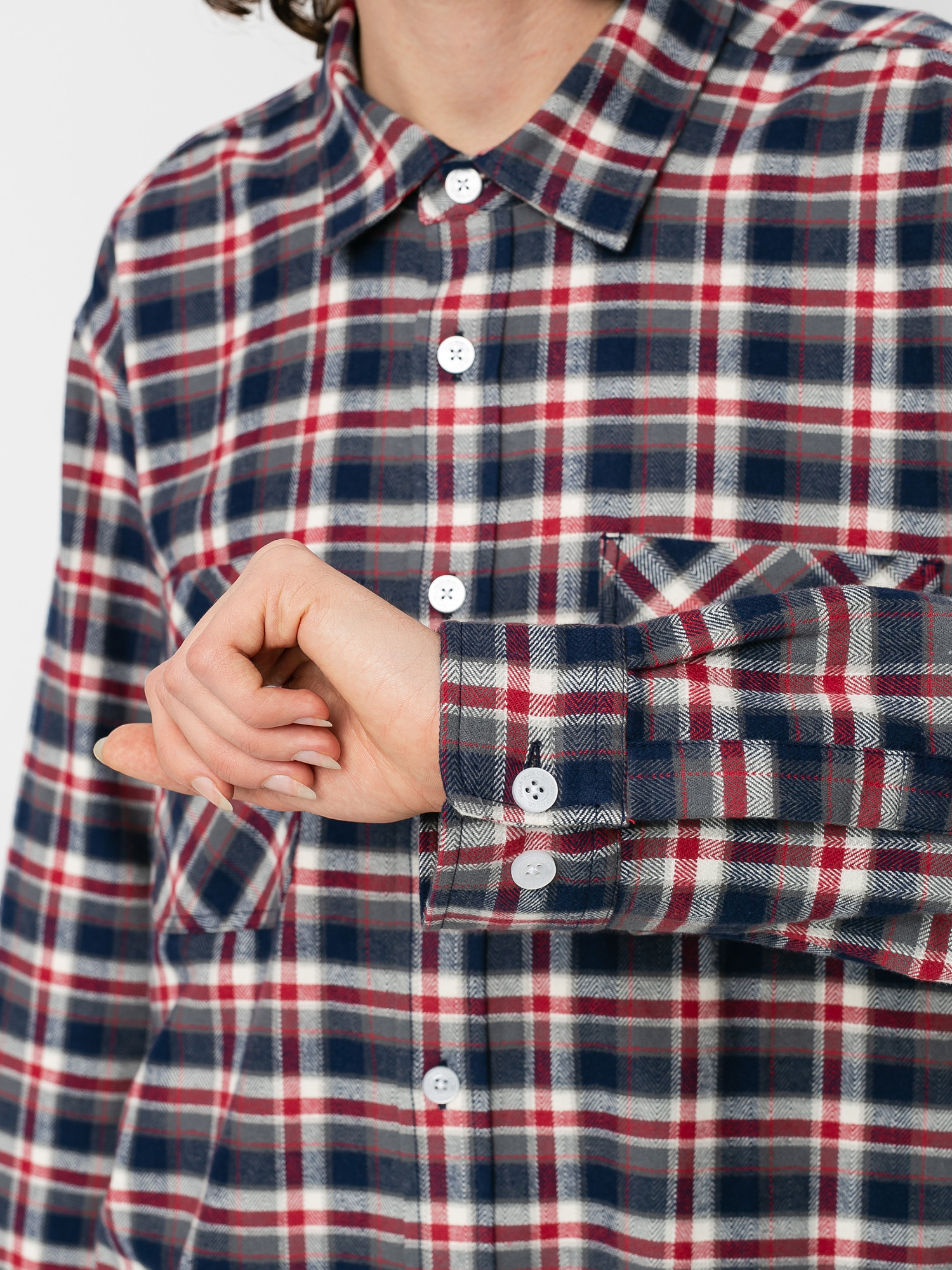 Koszula Polar Skate Flannel (navy/red)