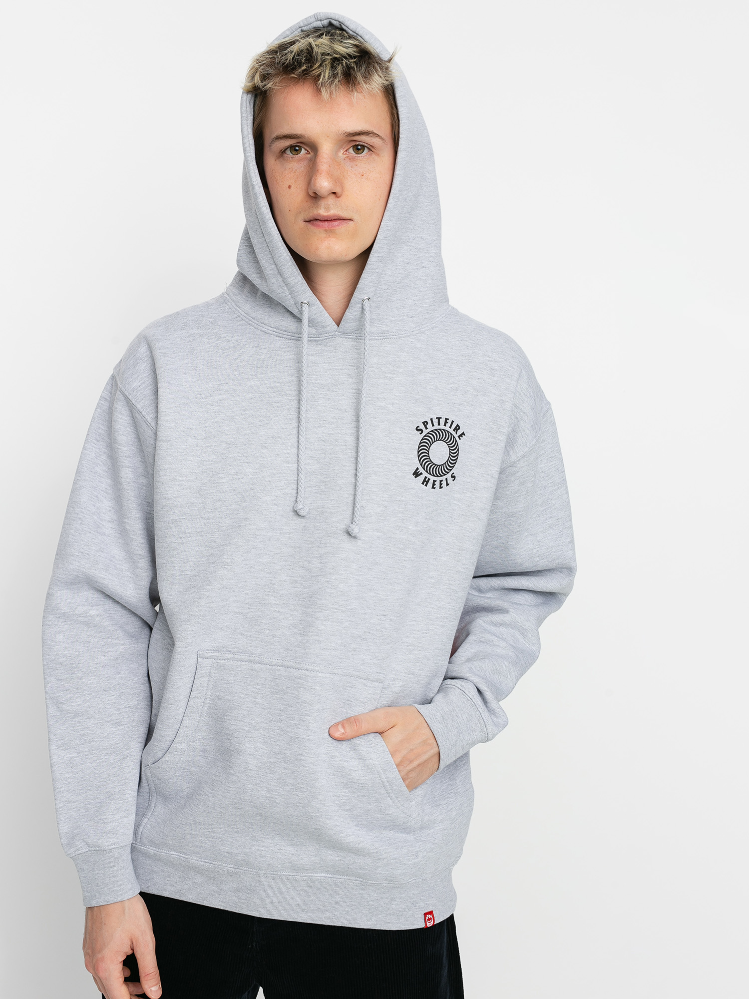 Bluza z kapturem Spitfire Sf Hollow Clsc HD (grey heather)