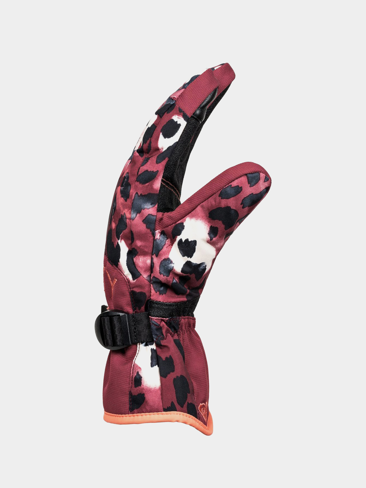Rękawice Roxy Jetty Gloves Wmn (oxblood red leopold)