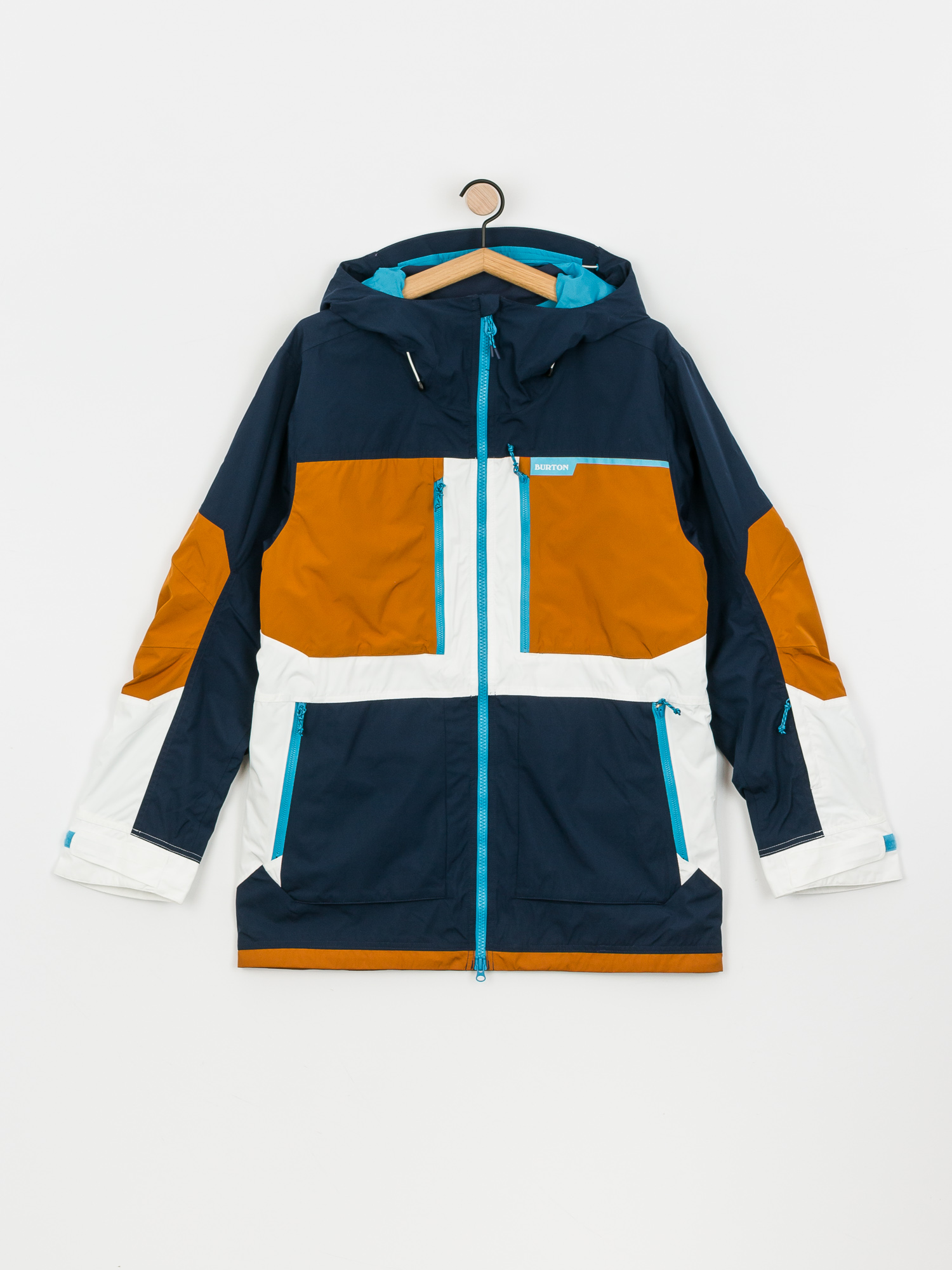 Męska Kurtka snowboardowa Burton Frostner (dress blue/true penny/stout white)