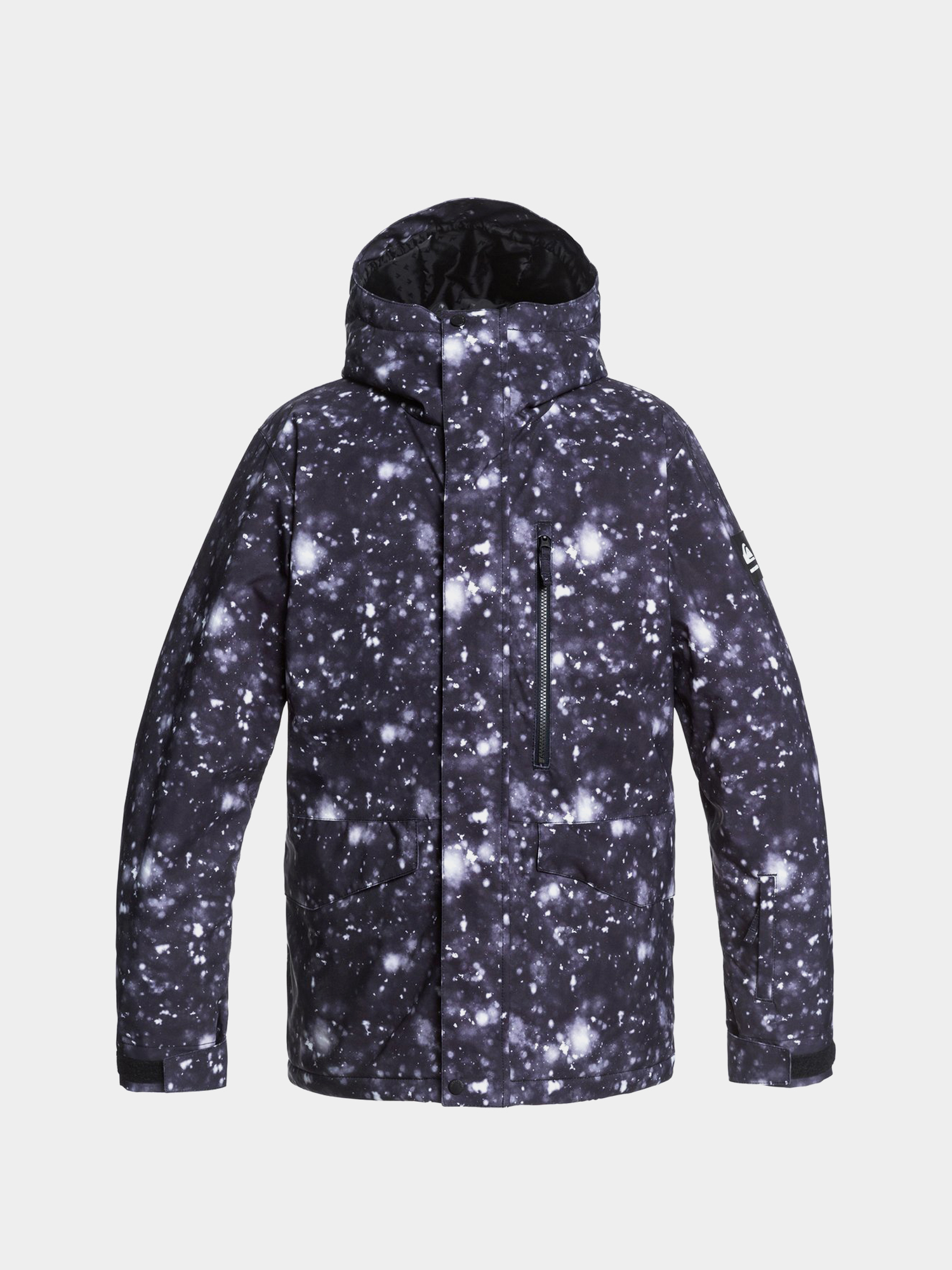 Męska Kurtka snowboardowa Quiksilver Mission Printed (true black woolflakes)
