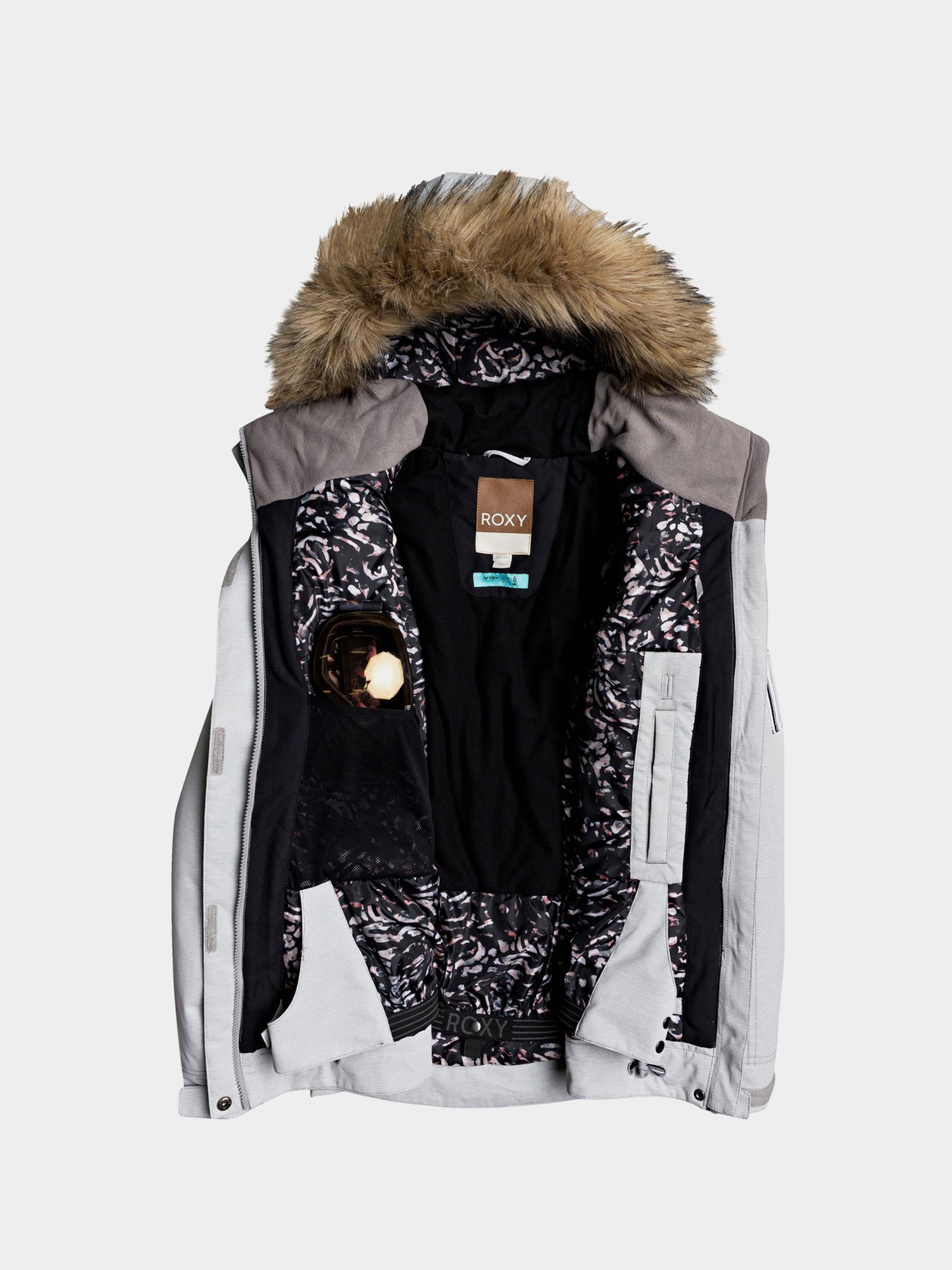 Damska Kurtka snowboardowa Roxy Meade (heather grey)