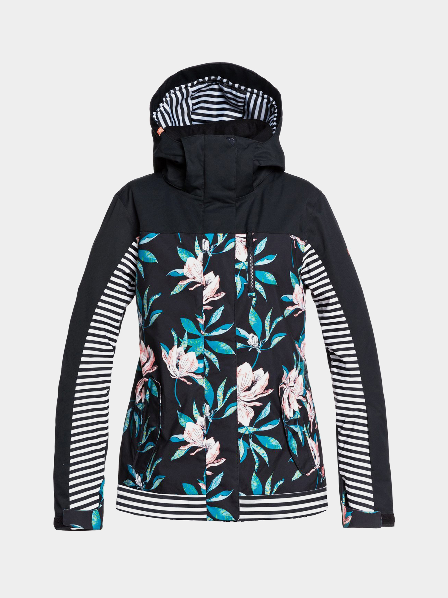 Damska Kurtka snowboardowa Roxy Jetty Block (true black tropical day)