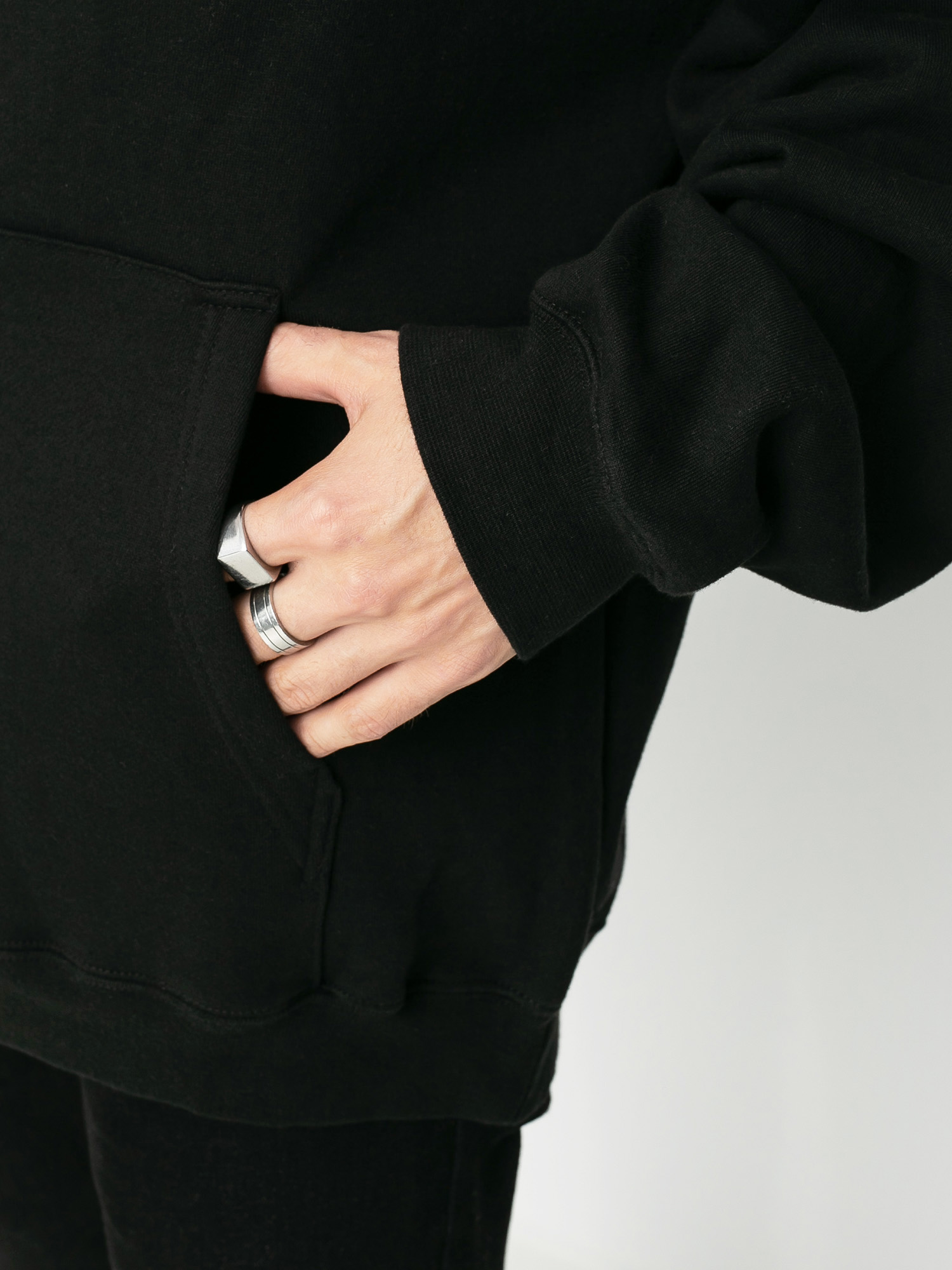 Bluza z kapturem eS Script HD (black)