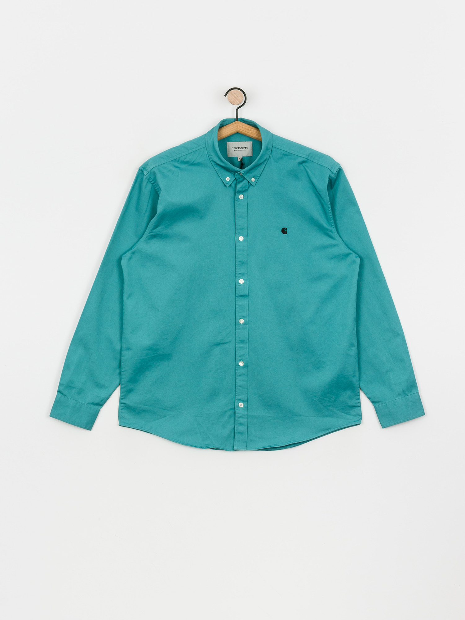 Koszula Carhartt WIP Madison (frosted turquoise/black)