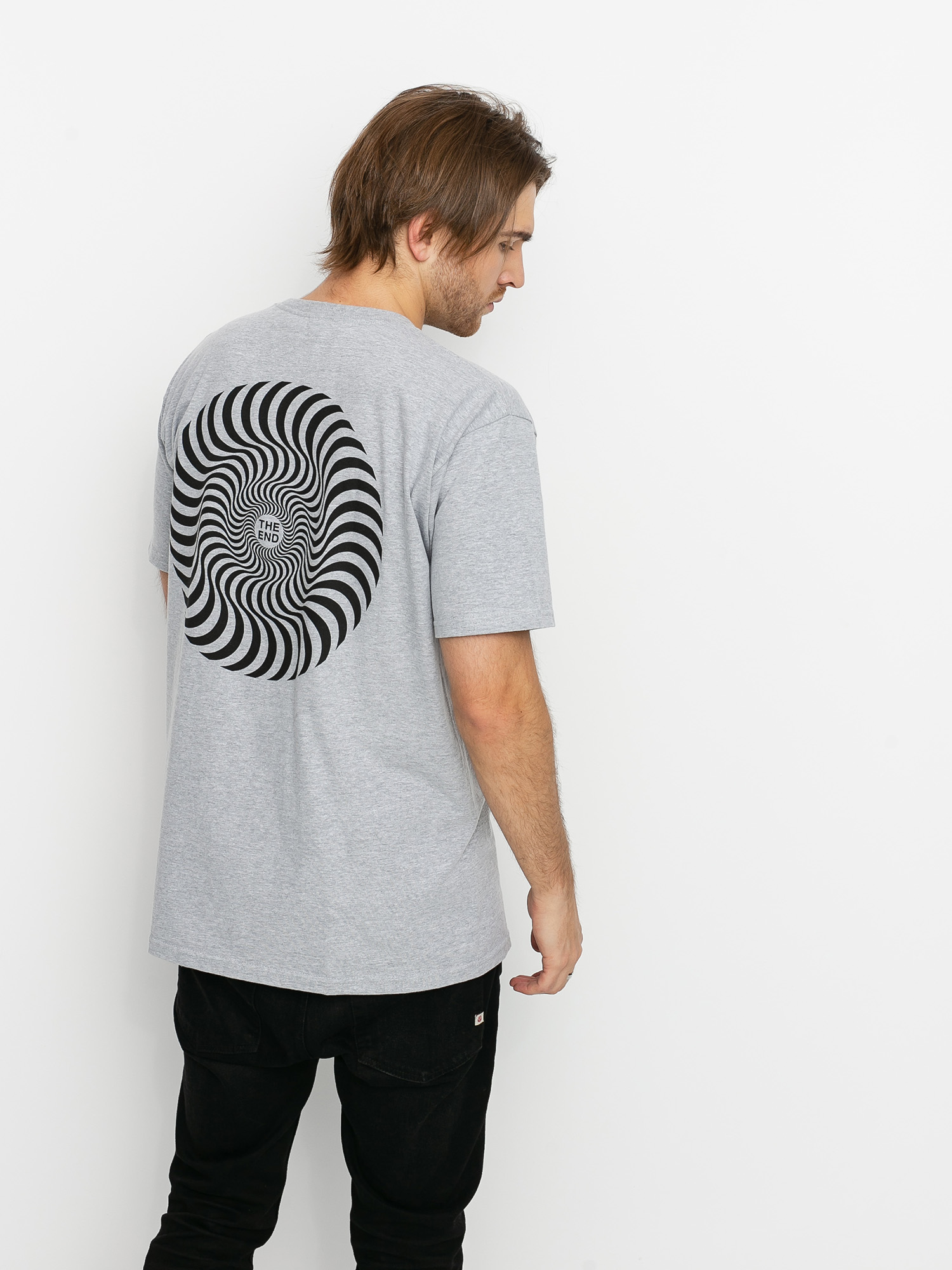 T-shirt Spitfire Clssc Swrl (athletic heather/black)