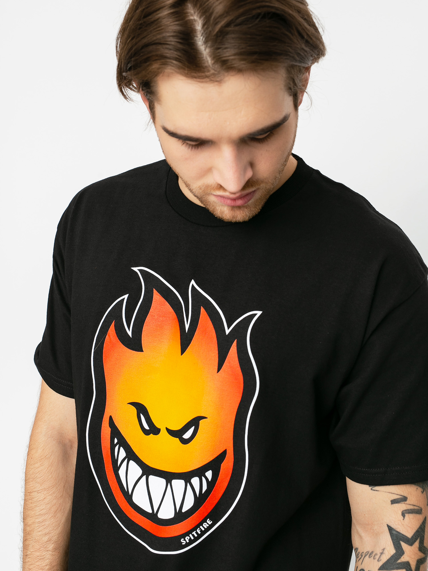 T-shirt Spitfire Bghd Fade Fil (black/orange)