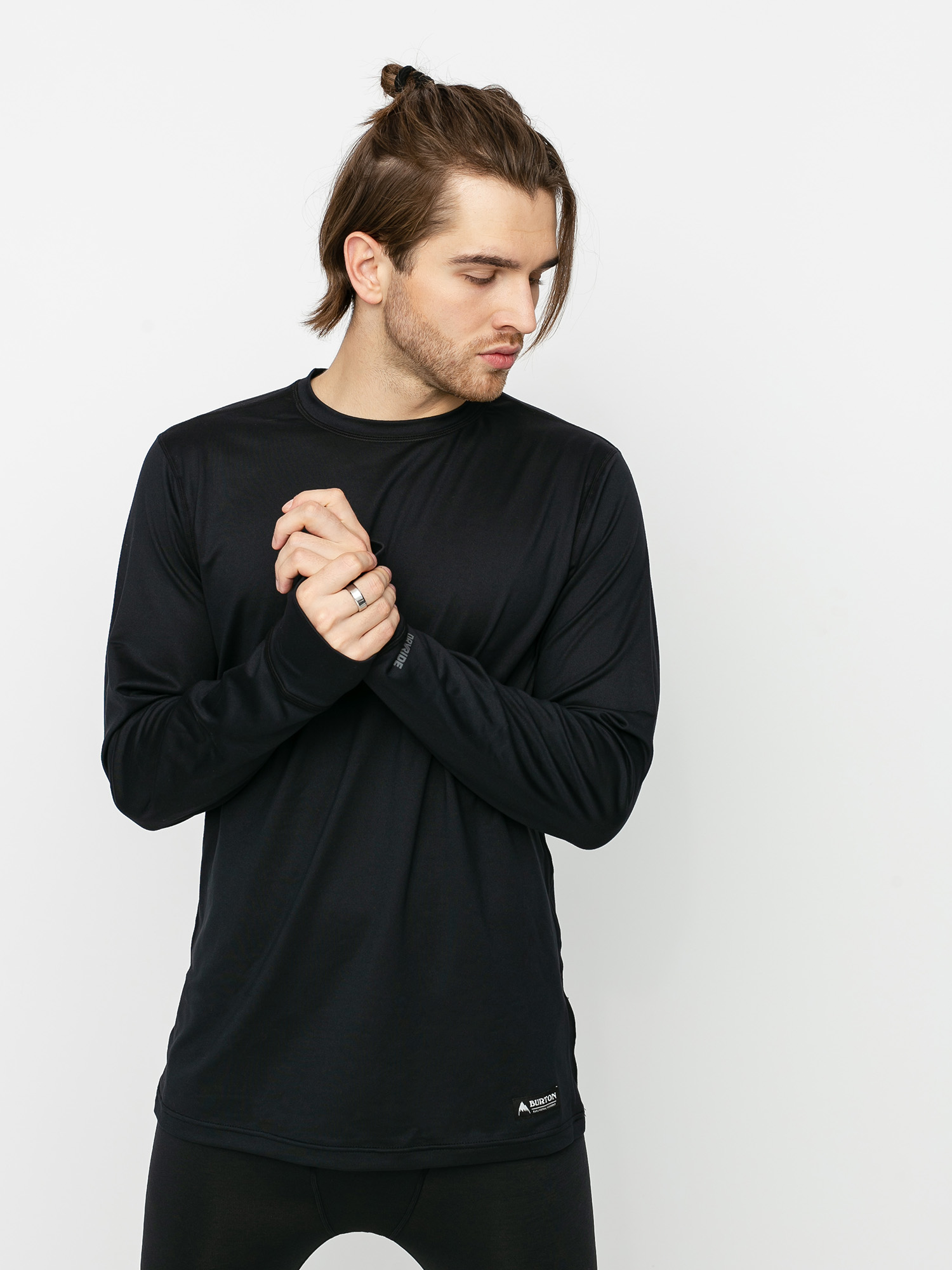 Męski Longsleeve aktywny Burton Midweight Base Layer Crew (true black)