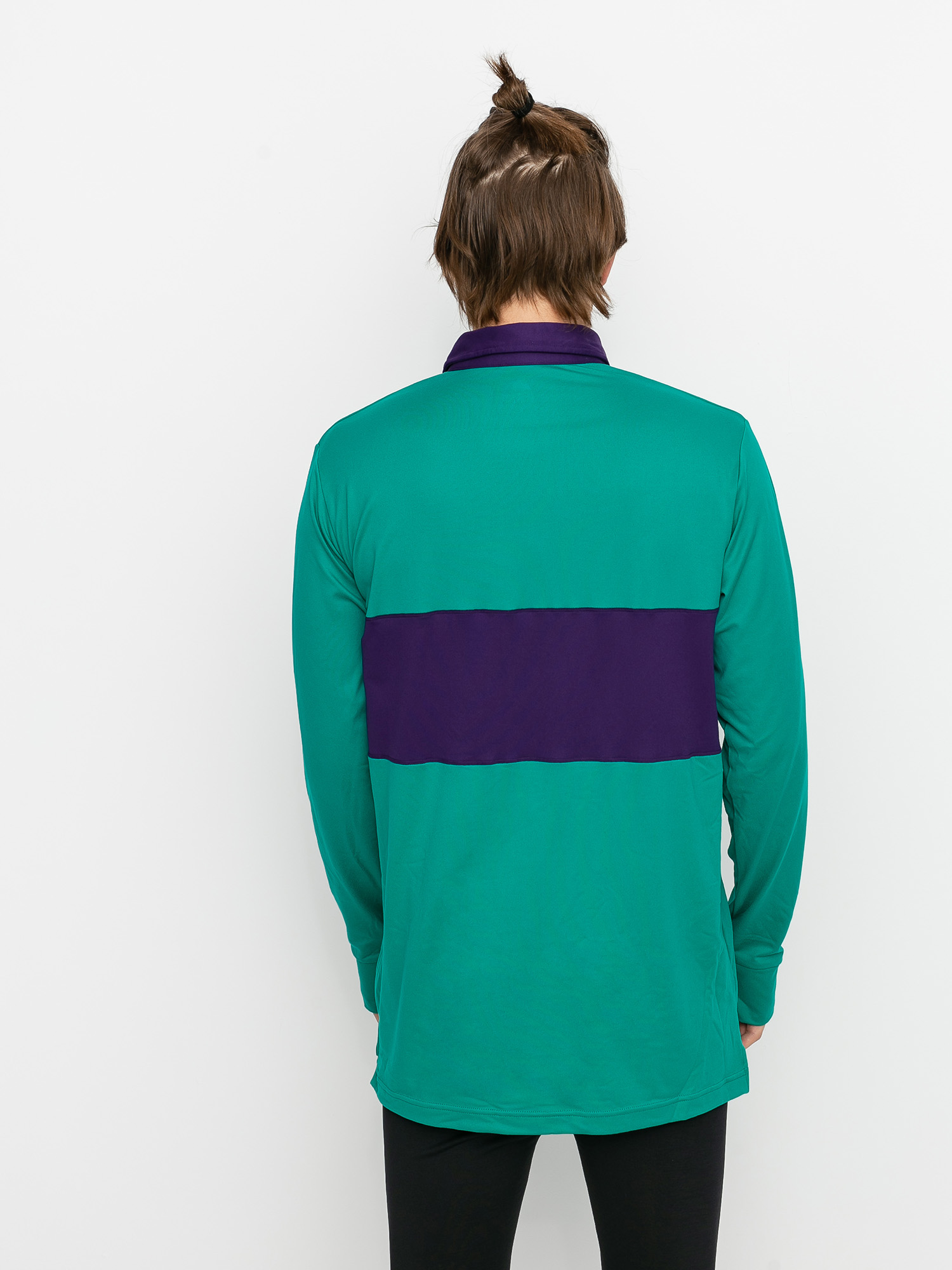 Męski Longsleeve aktywny Burton Midweight Rugby (dynasty green/parachute purple)