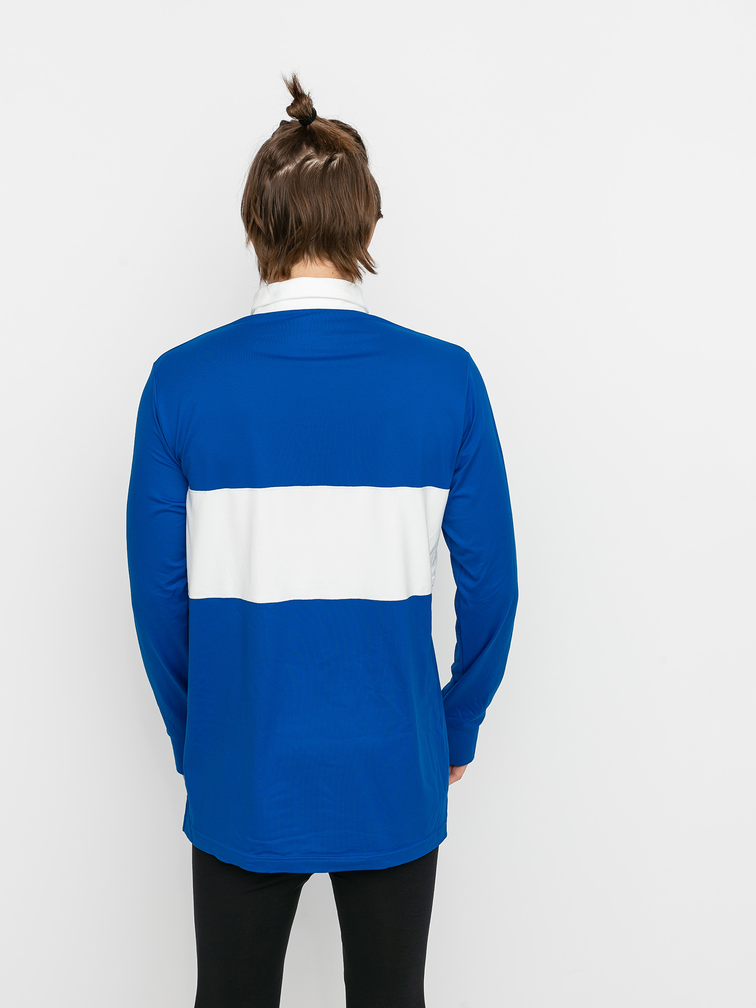 Męski Longsleeve aktywny Burton Midweight Rugby (lapis blue/stout white)