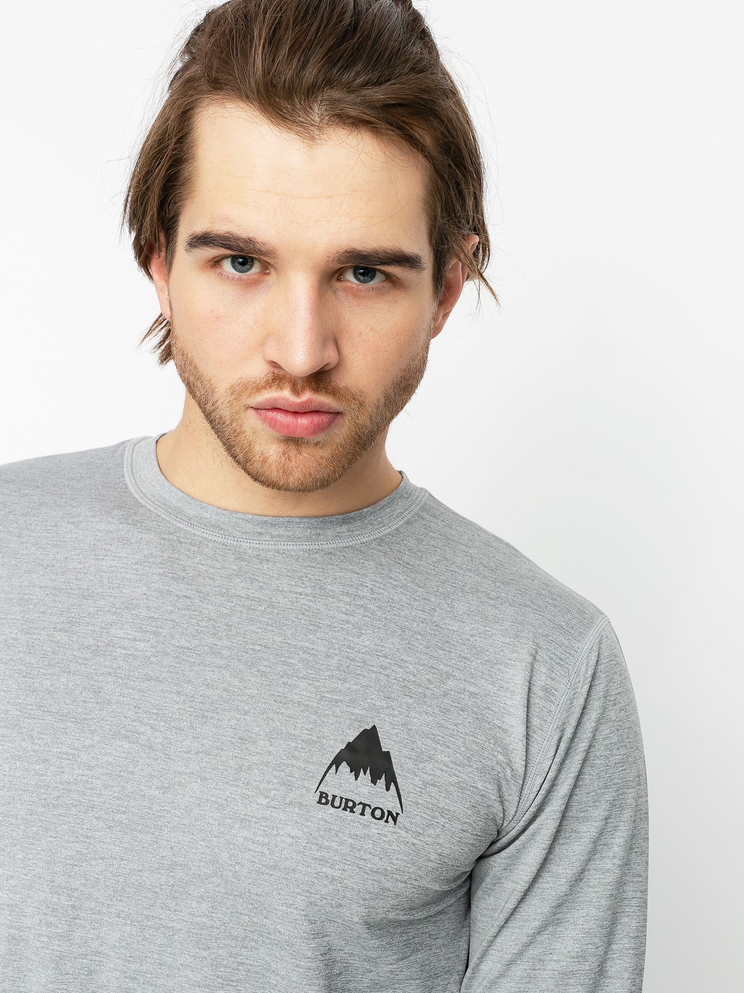 Męski Longsleeve aktywny Burton Lightweight X Base Layer (gray heather)