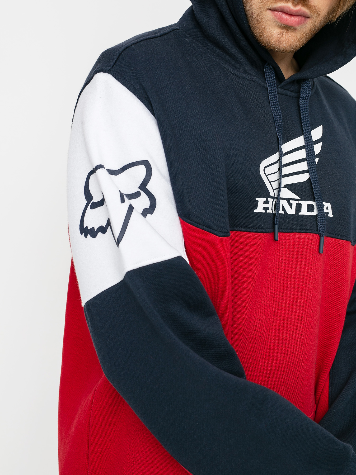 Bluza z kapturem Fox Honda HD (nvy/rd)