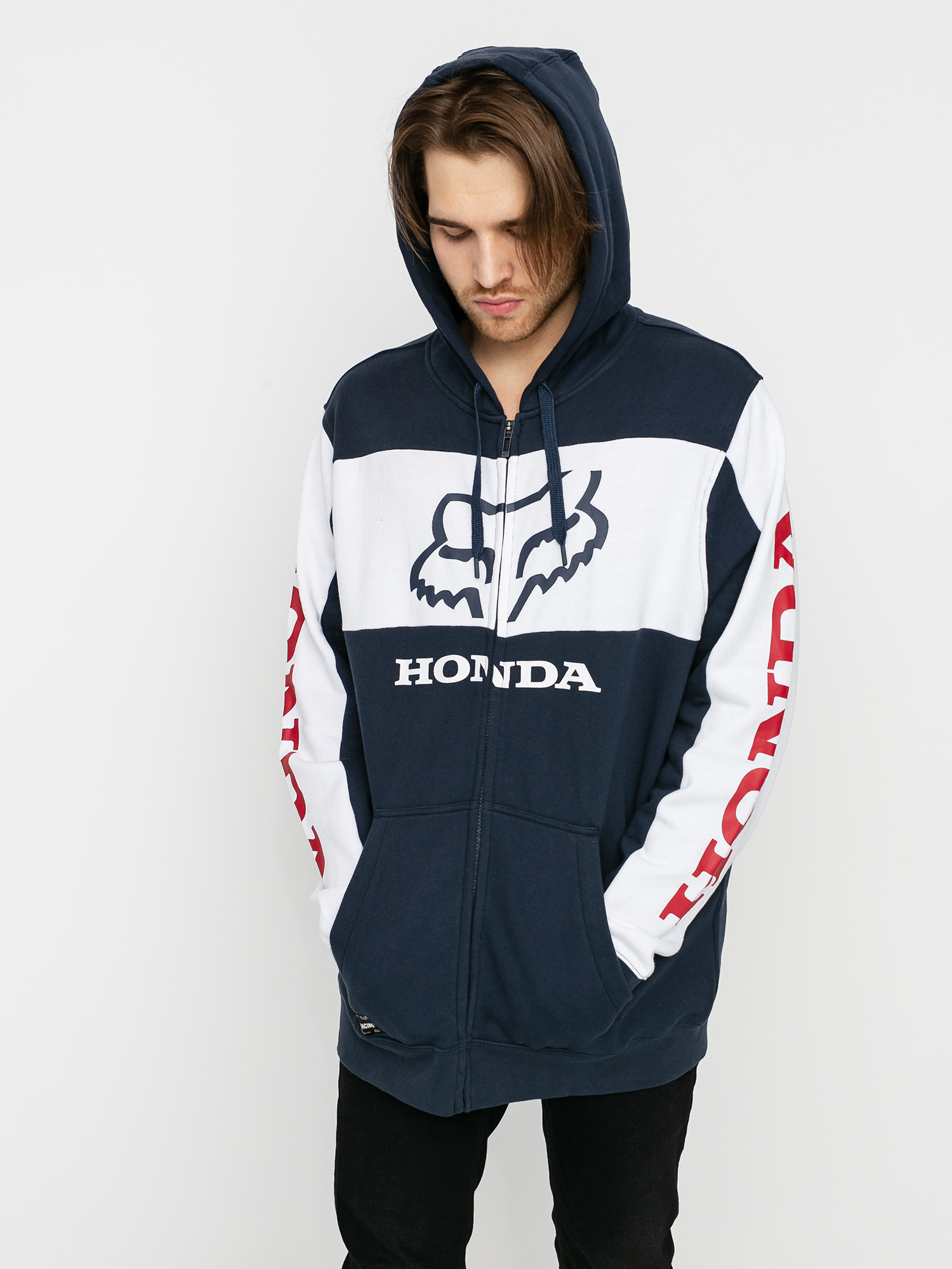 Bluza z kapturem Fox Honda HD (nvy/wht)