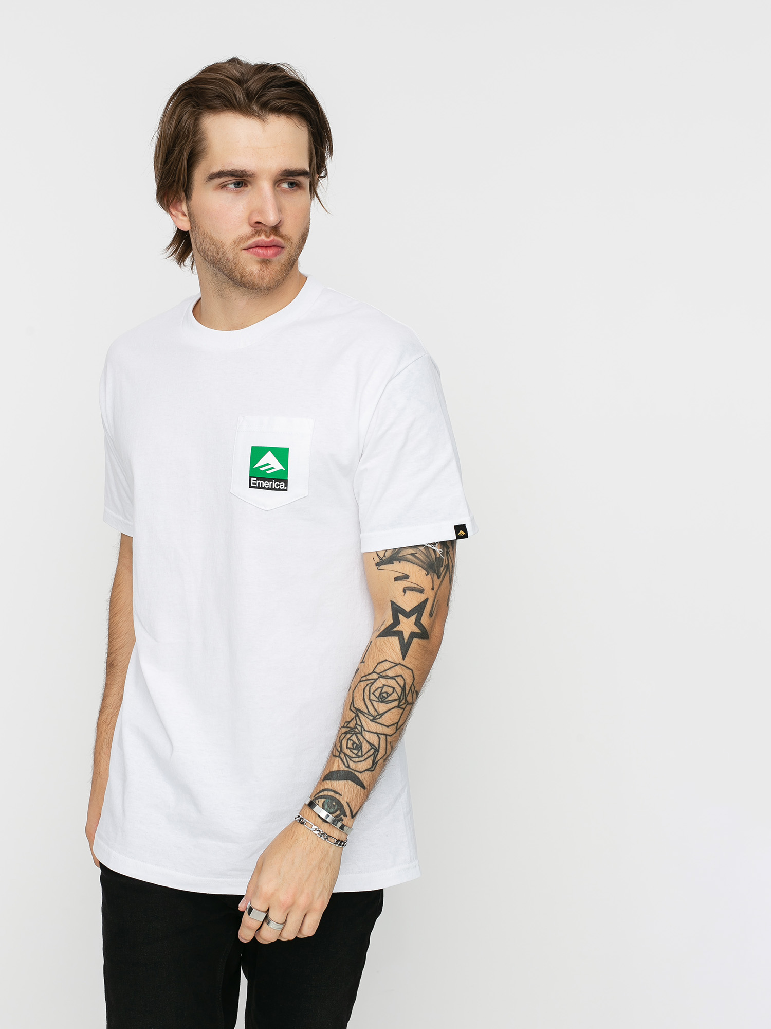 T-shirt Emerica Combo Pocket (white)
