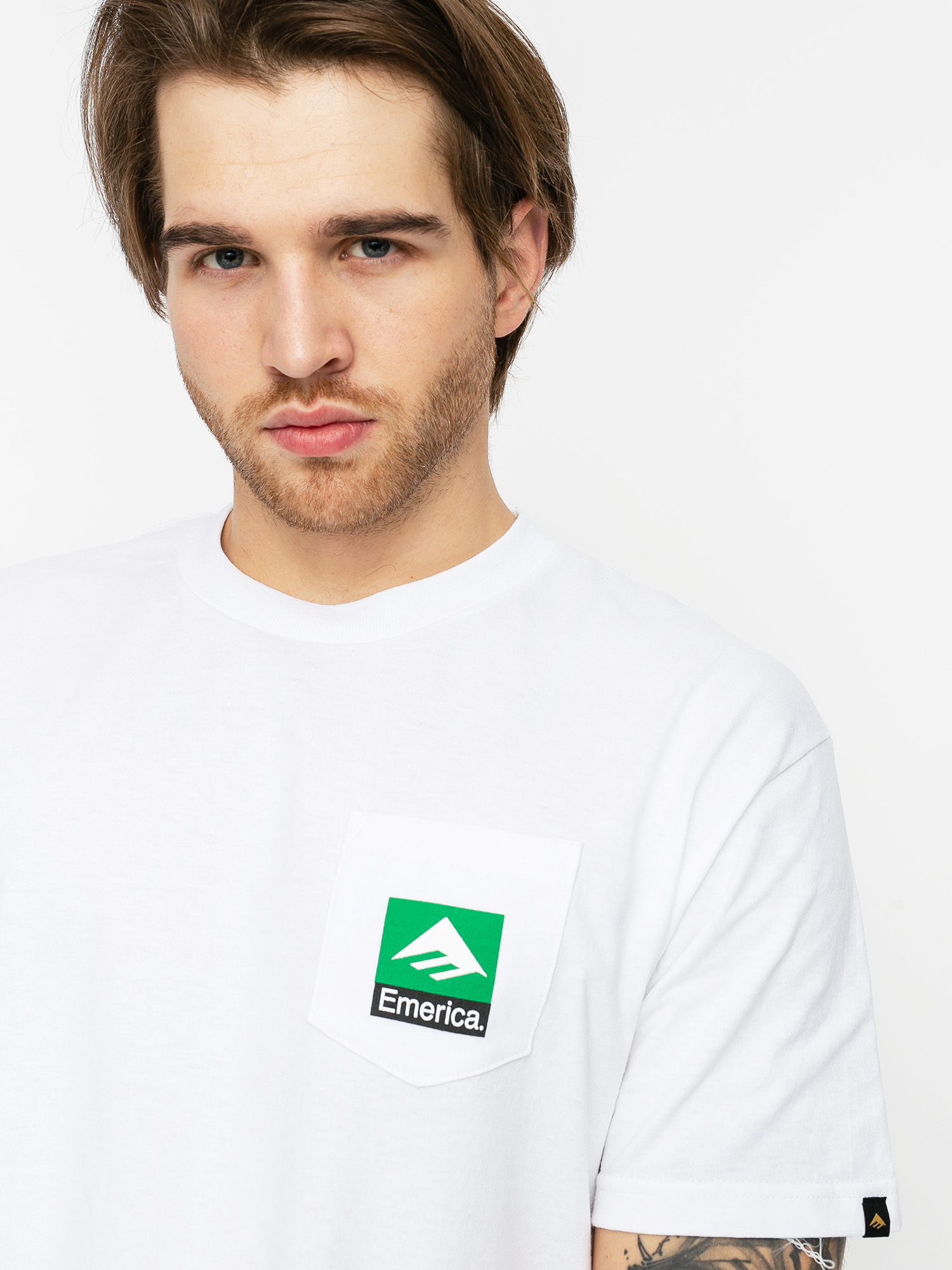 T-shirt Emerica Combo Pocket (white)