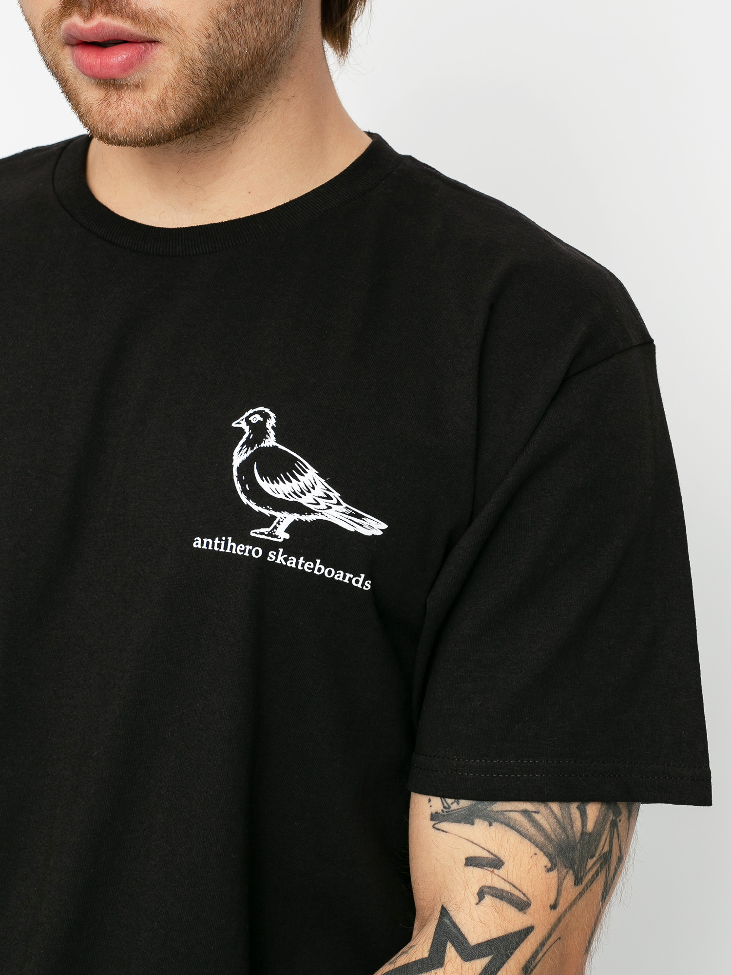 T-shirt Antihero Basic Pigeon (black/white)