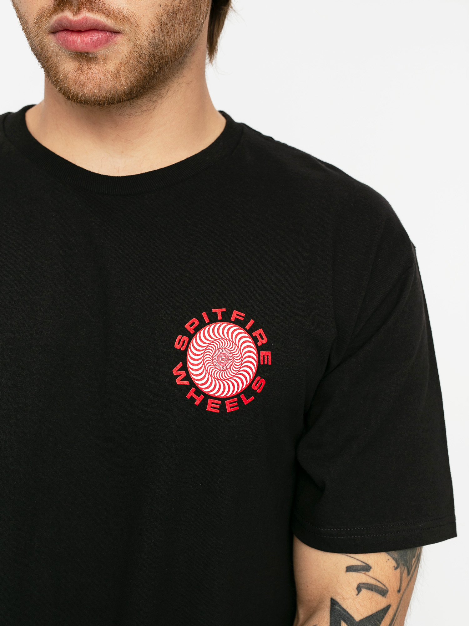 T-shirt Spitfire Clsc 87 Swrl (black/red)