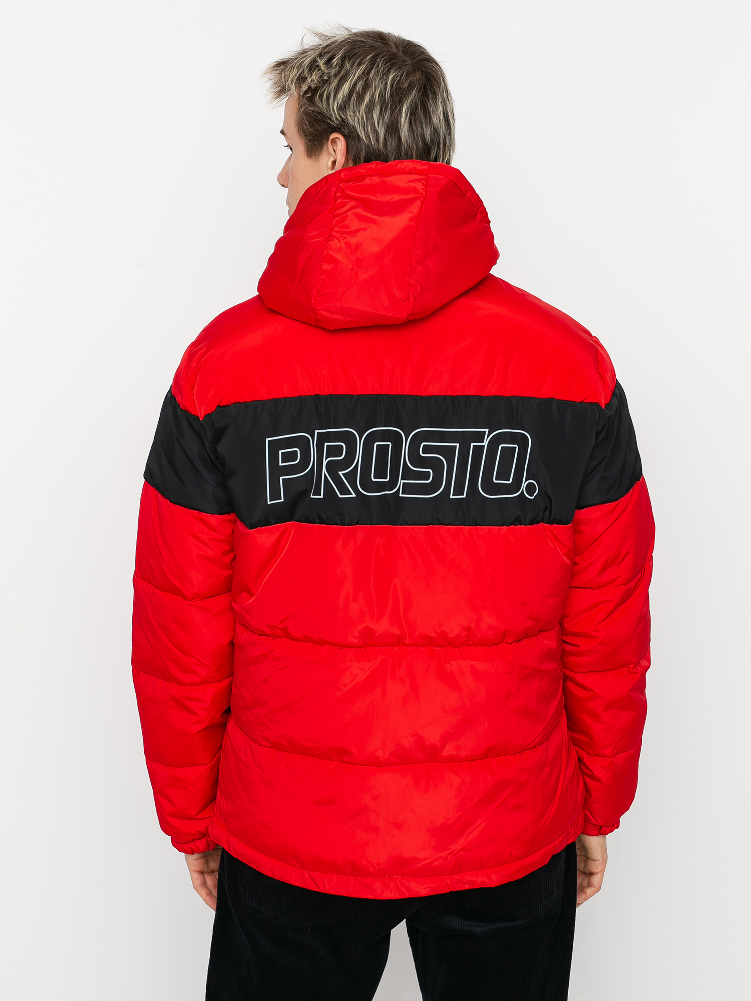 Kurtka Prosto Winter Adament (red/black)