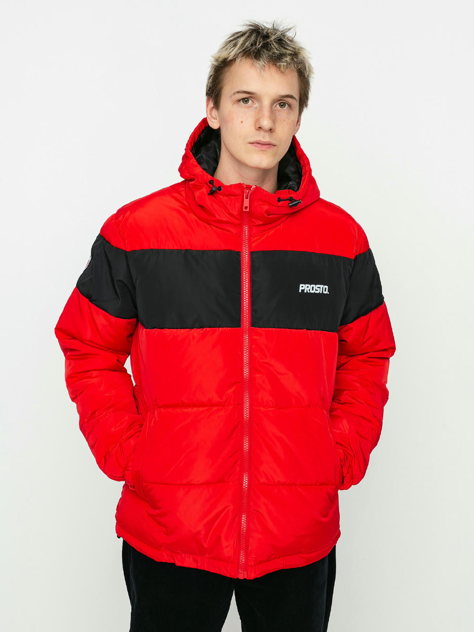 Kurtka Prosto Winter Adament (red/black)