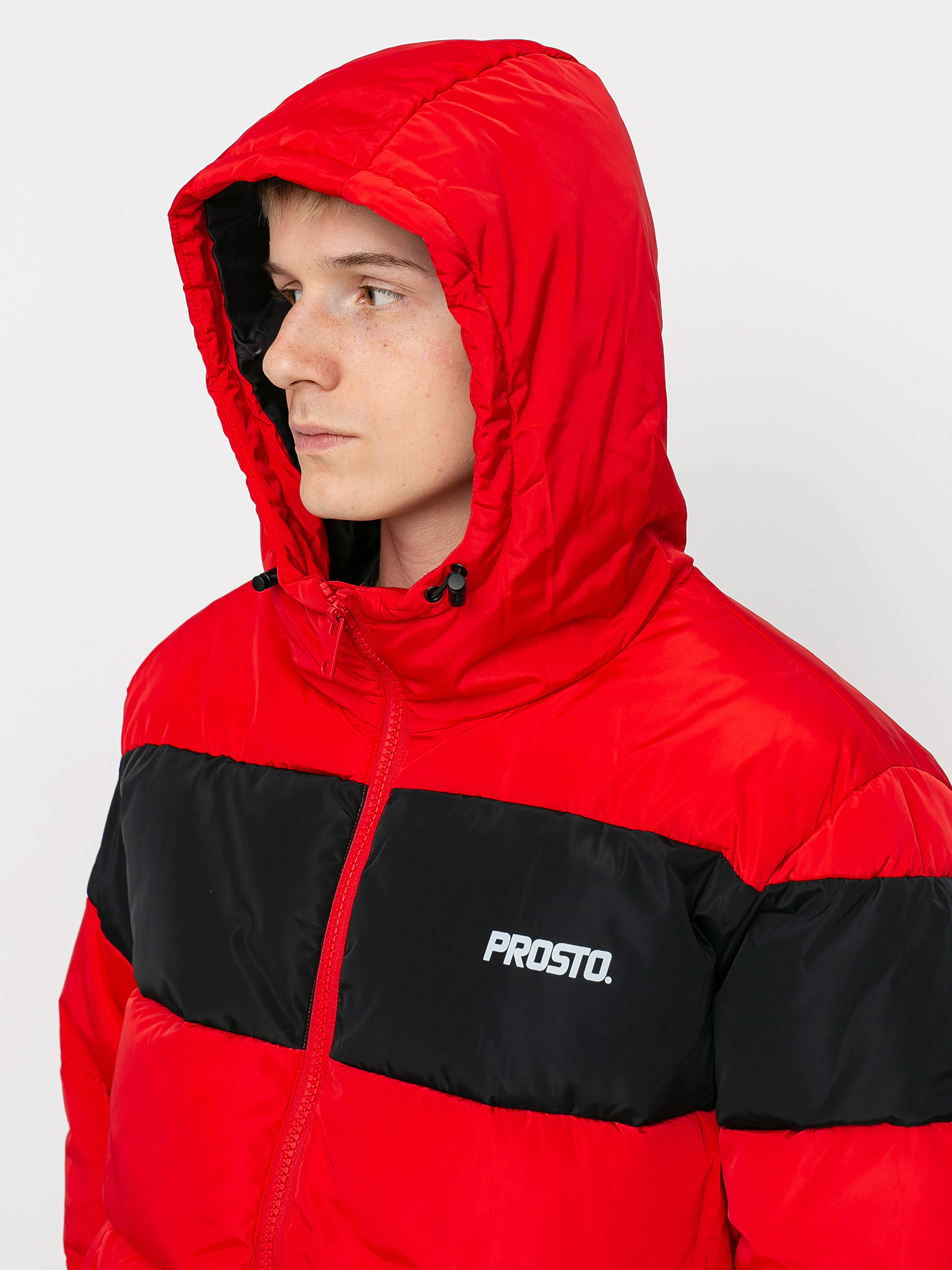 Kurtka Prosto Winter Adament (red/black)