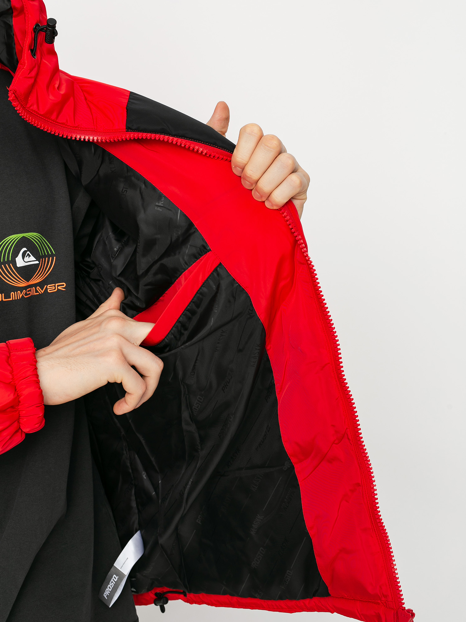 Kurtka Prosto Winter Adament (red/black)
