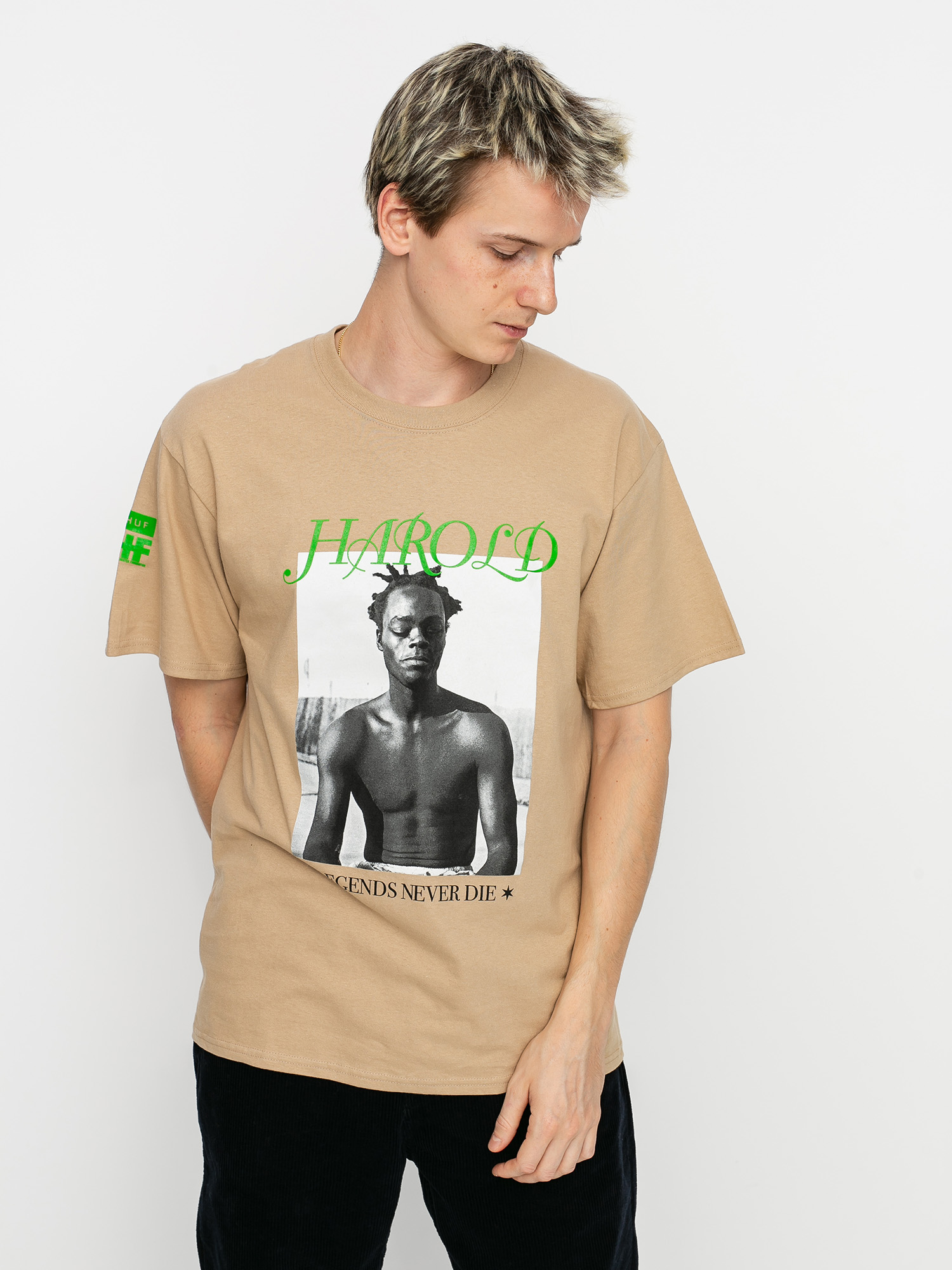 T-shirt HUF X Harold Legend (sand)