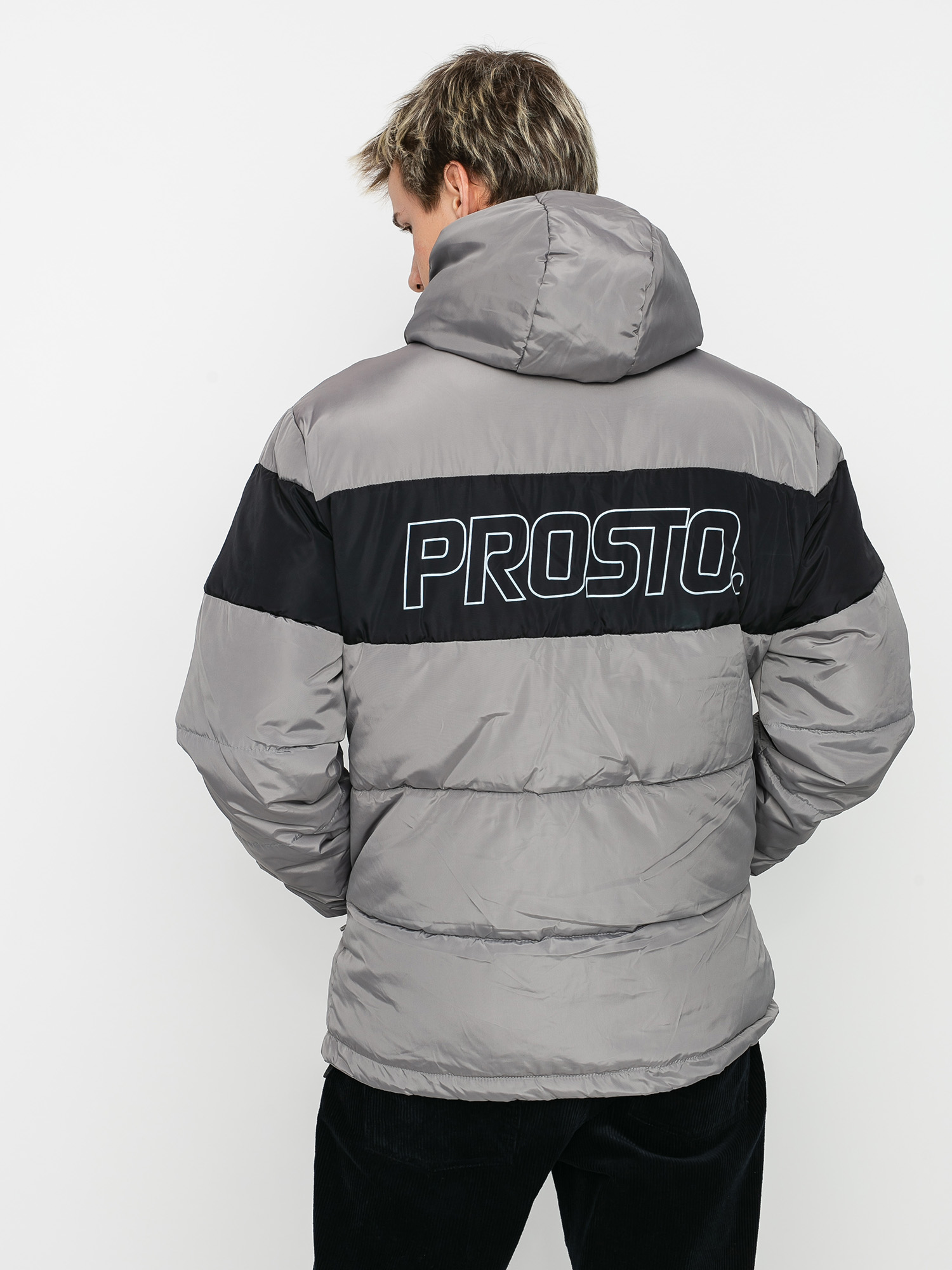 Kurtka Prosto Winter Adament (black/grey)