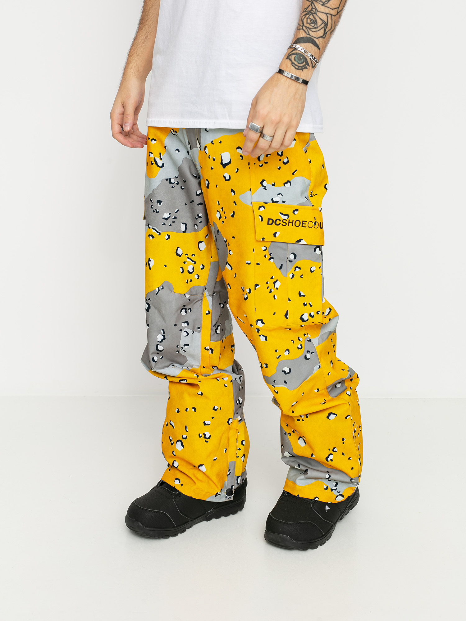 Męskie Spodnie snowboardowe DC Banshee (chocolate chip lemon chro camo)