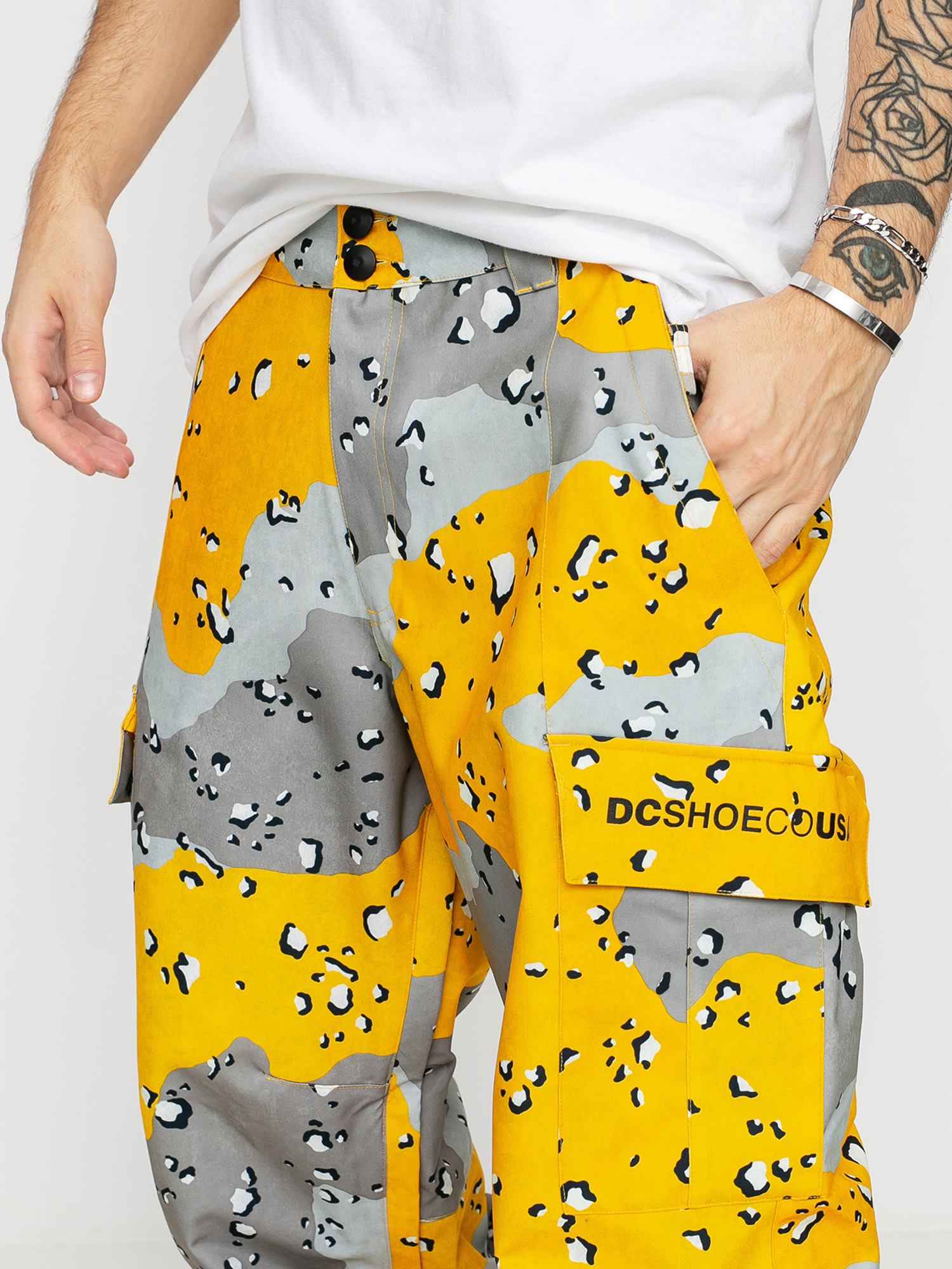 Męskie Spodnie snowboardowe DC Banshee (chocolate chip lemon chro camo)