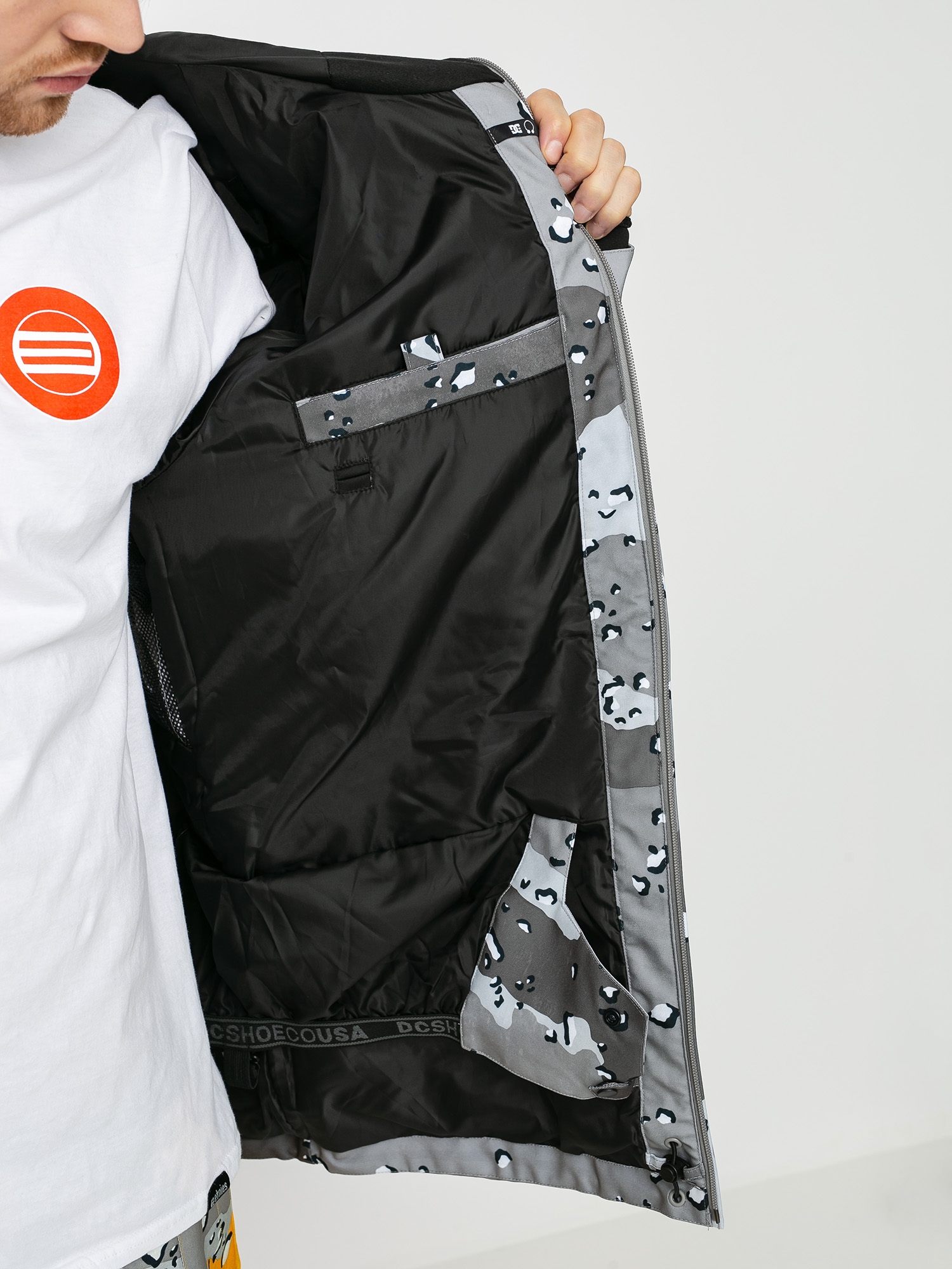 Męska Kurtka snowboardowa DC Propaganda (chocolate chip greyscale camo)