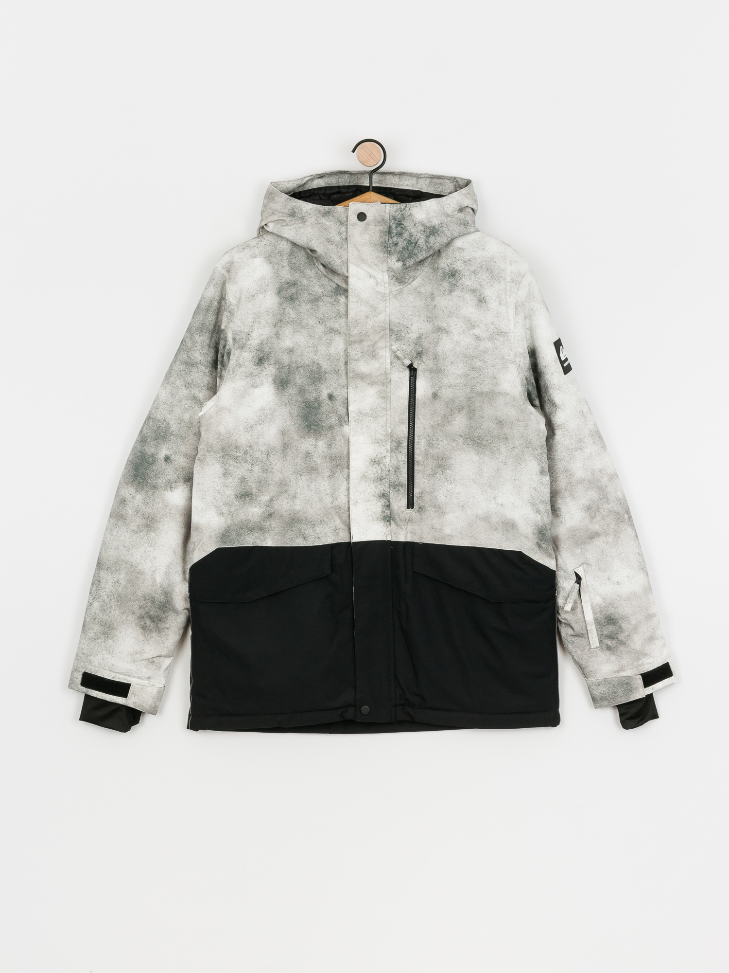 Męska Kurtka snowboardowa Quiksilver Mission Printed Block (iron gate x-posure)