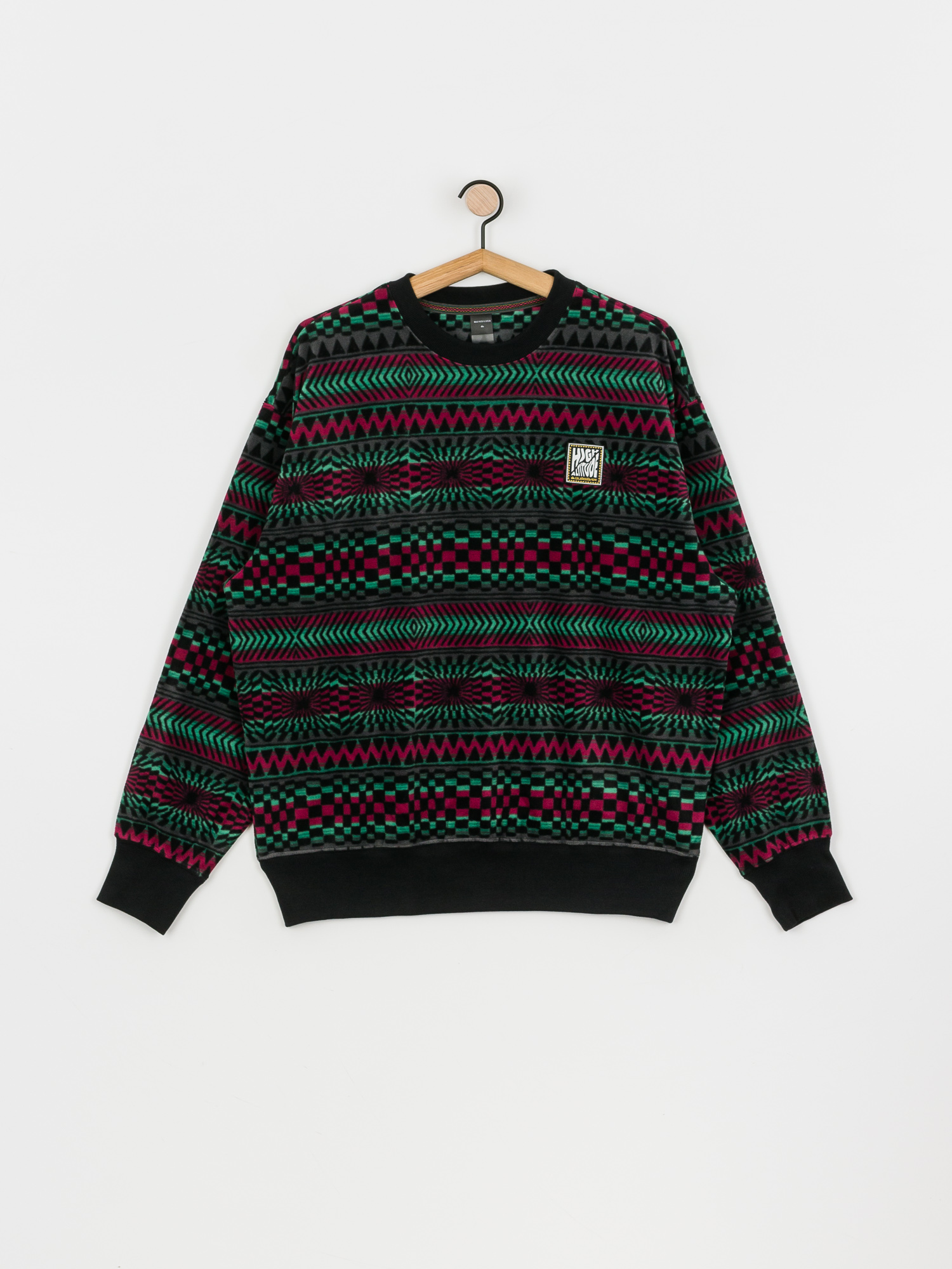 Męska Bluza aktywna Quiksilver Soul Power (true black capsule stripe)