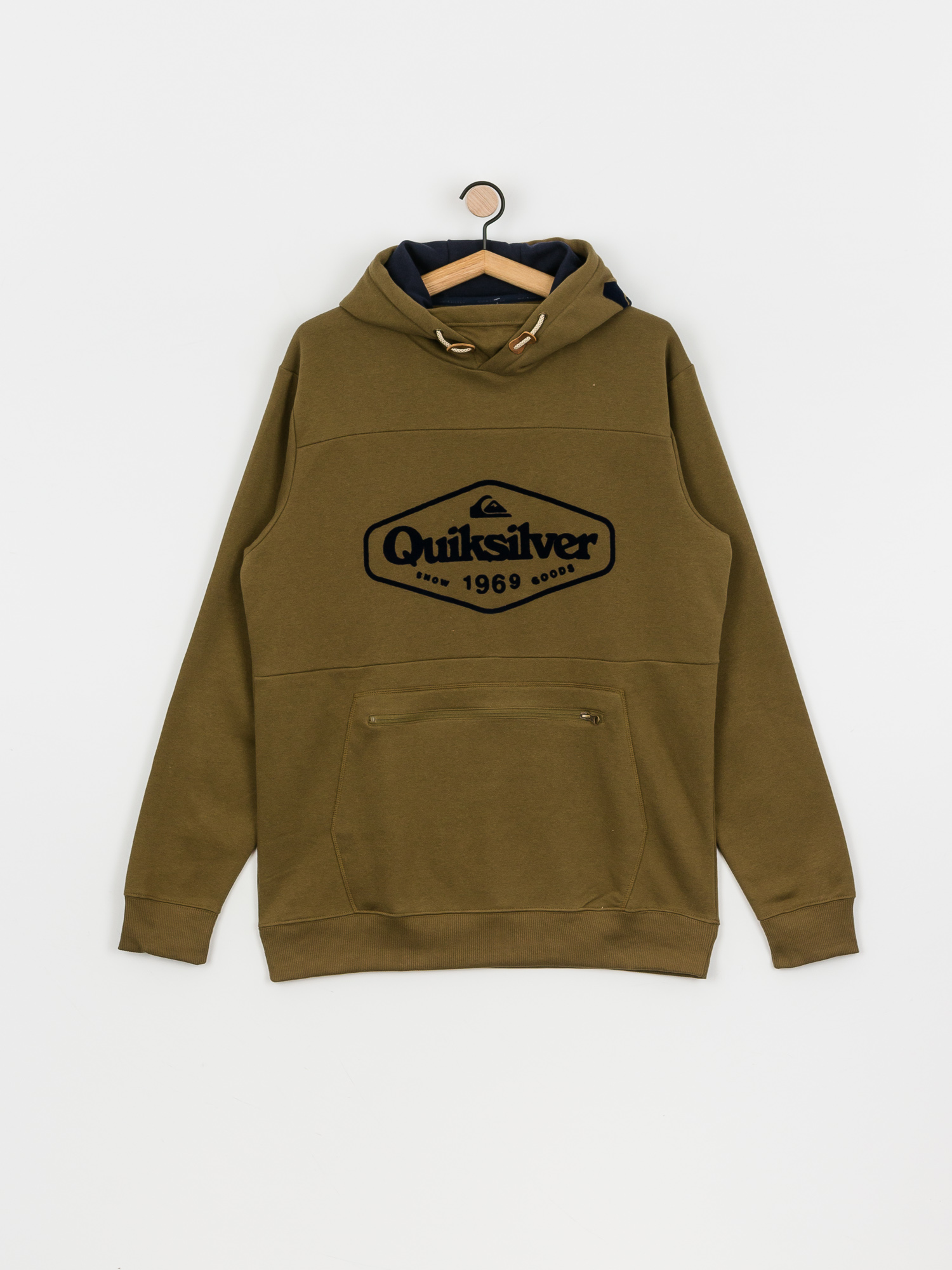 Męska Bluza aktywna Quiksilver Big Logo Tech HD (military olive)