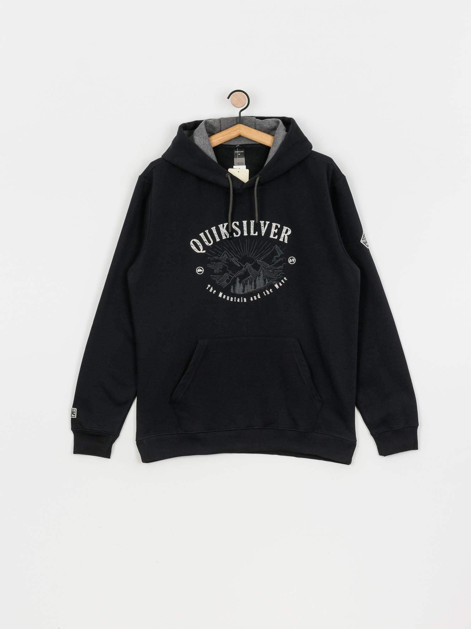 Męska Bluza aktywna Quiksilver Big Logo Snow HD (true black)