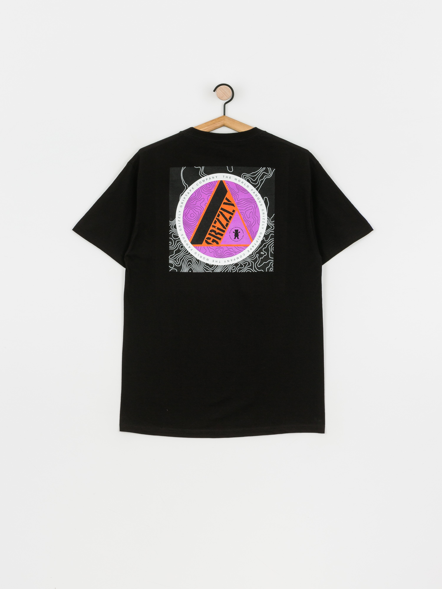 T-shirt Grizzly Griptape World Famous (black)