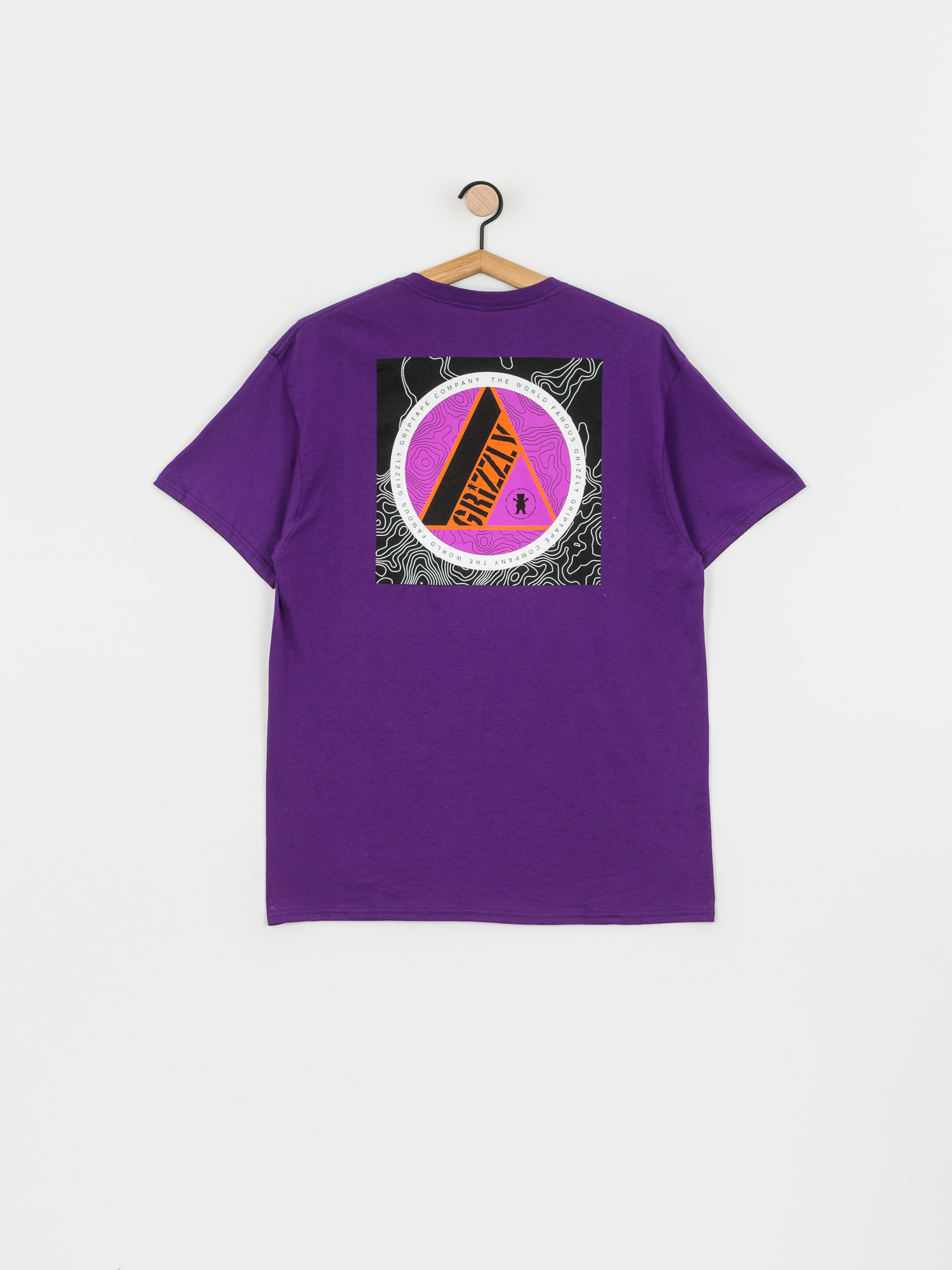 T-shirt Grizzly Griptape World Famous (purple)