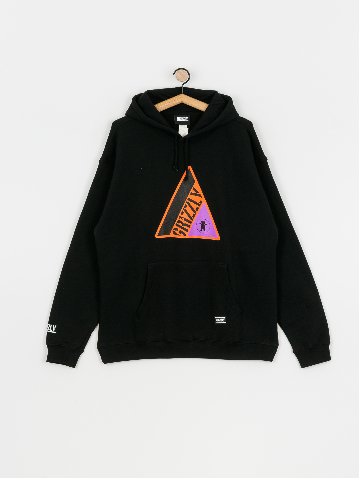 Bluza z kapturem Grizzly Griptape World Famous HD (black)