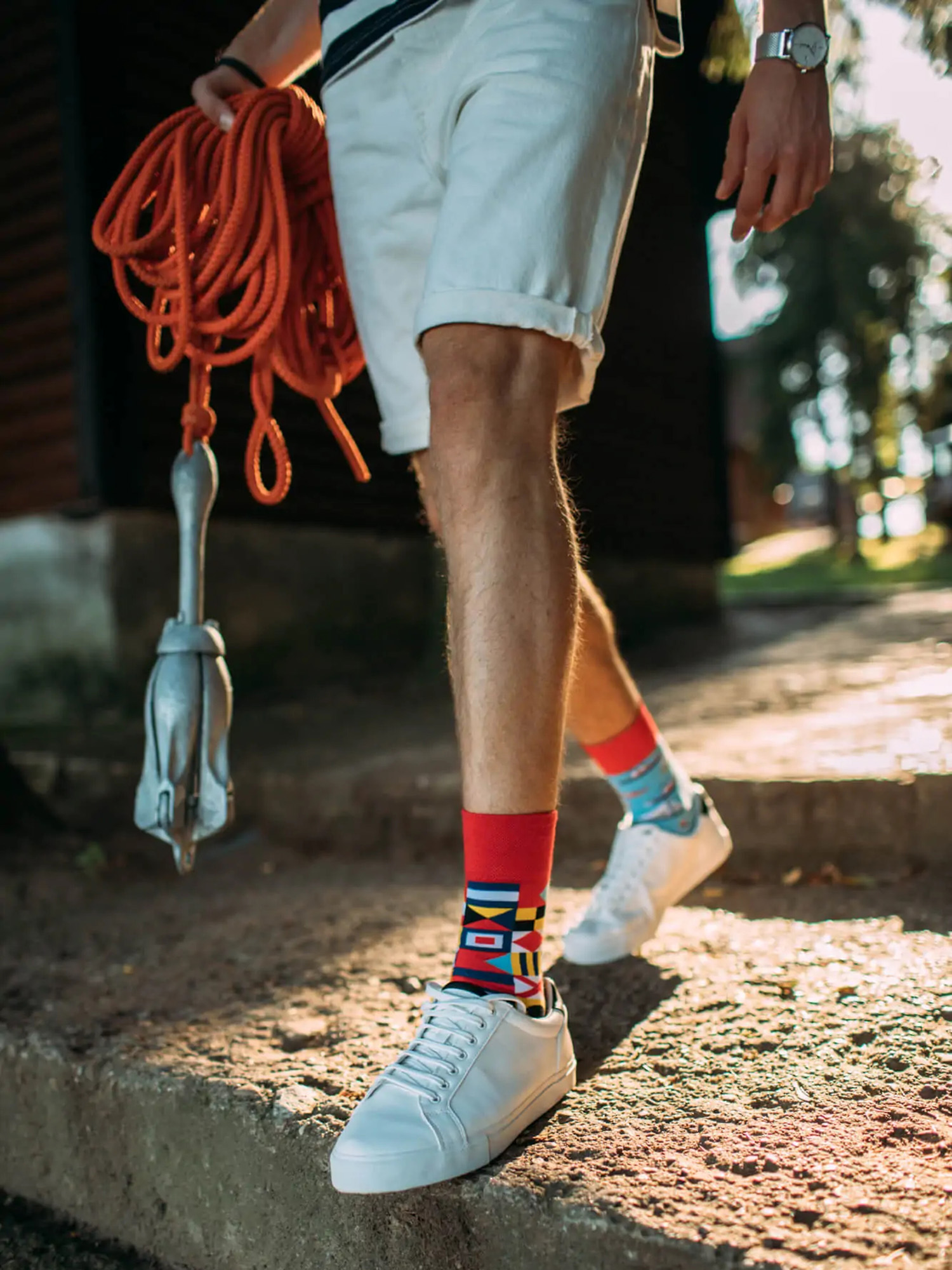 Skarpetki Many Mornings Yacht Club (blue/red/yellow)