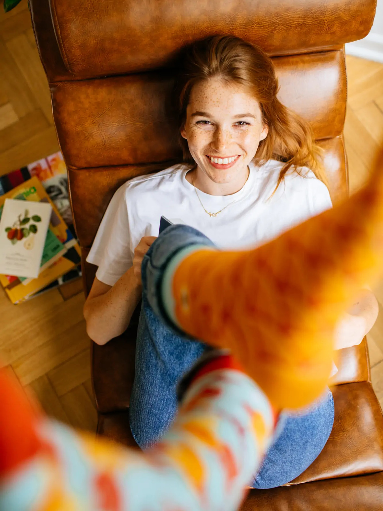 Skarpetki Many Mornings The Wish Fish (light blue/gold)