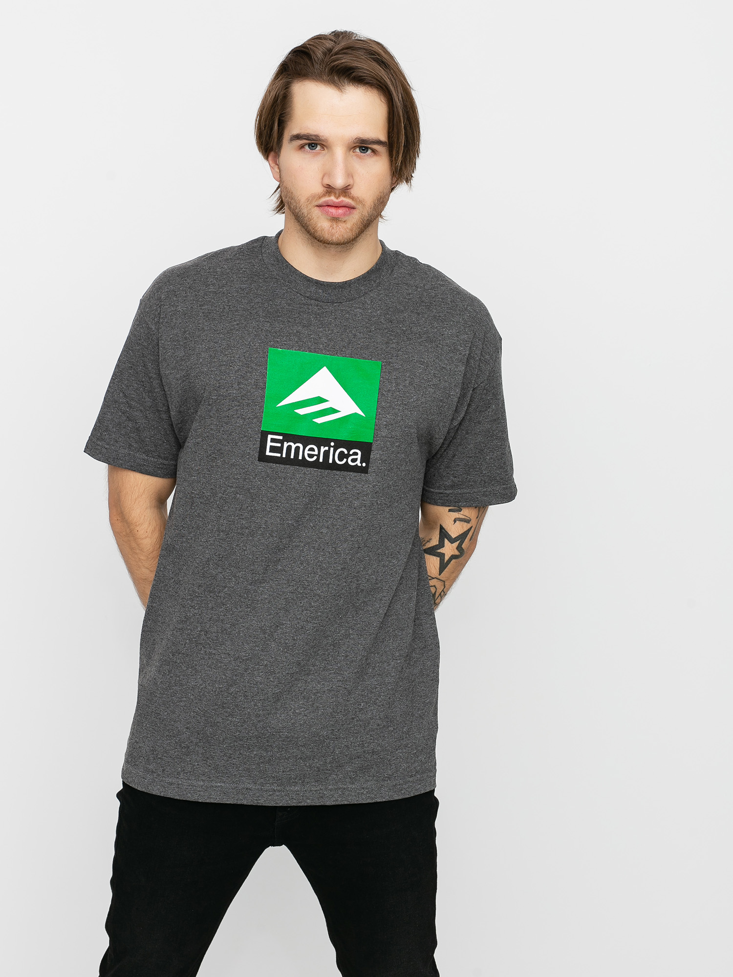 T-shirt Emerica Classic Combo (charcoal/heather)