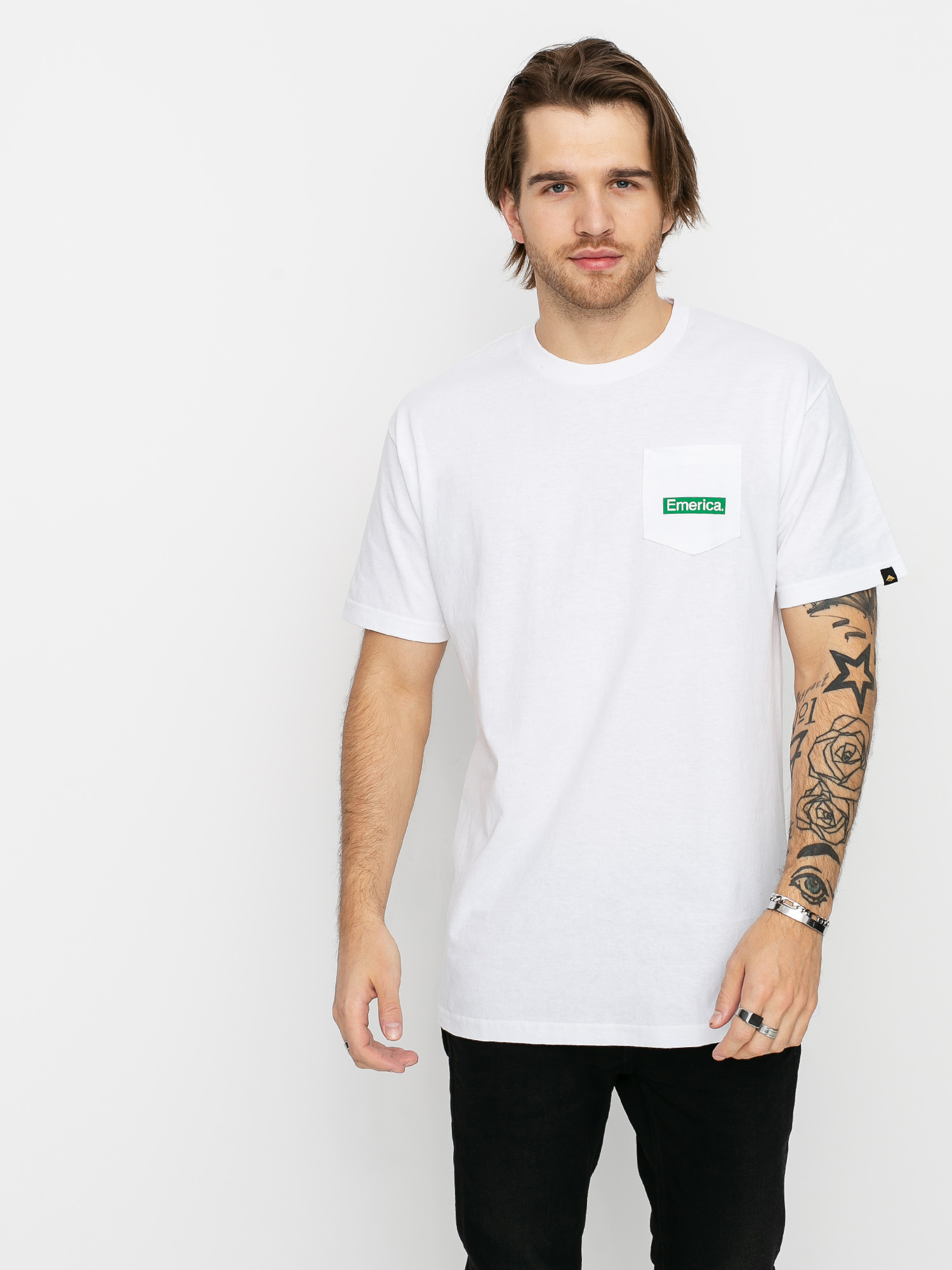 Тениска Emerica Pure Triangle Pocket (white)