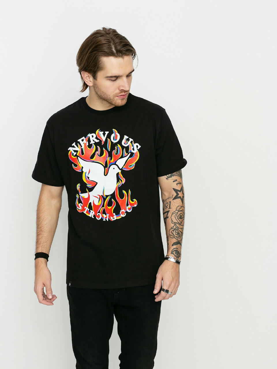 T-shirt Nervous Fire (black)