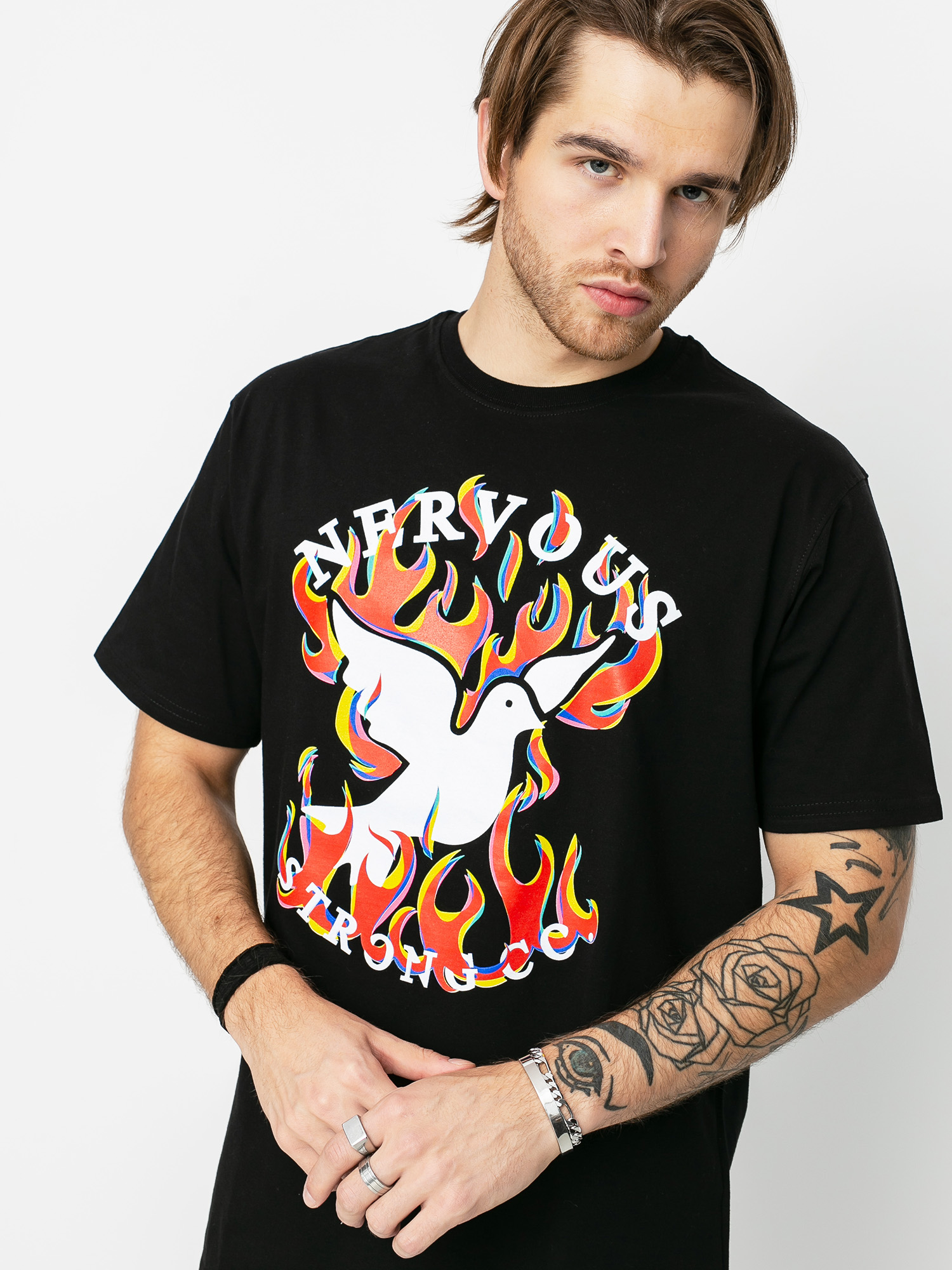 T-shirt Nervous Fire (black)
