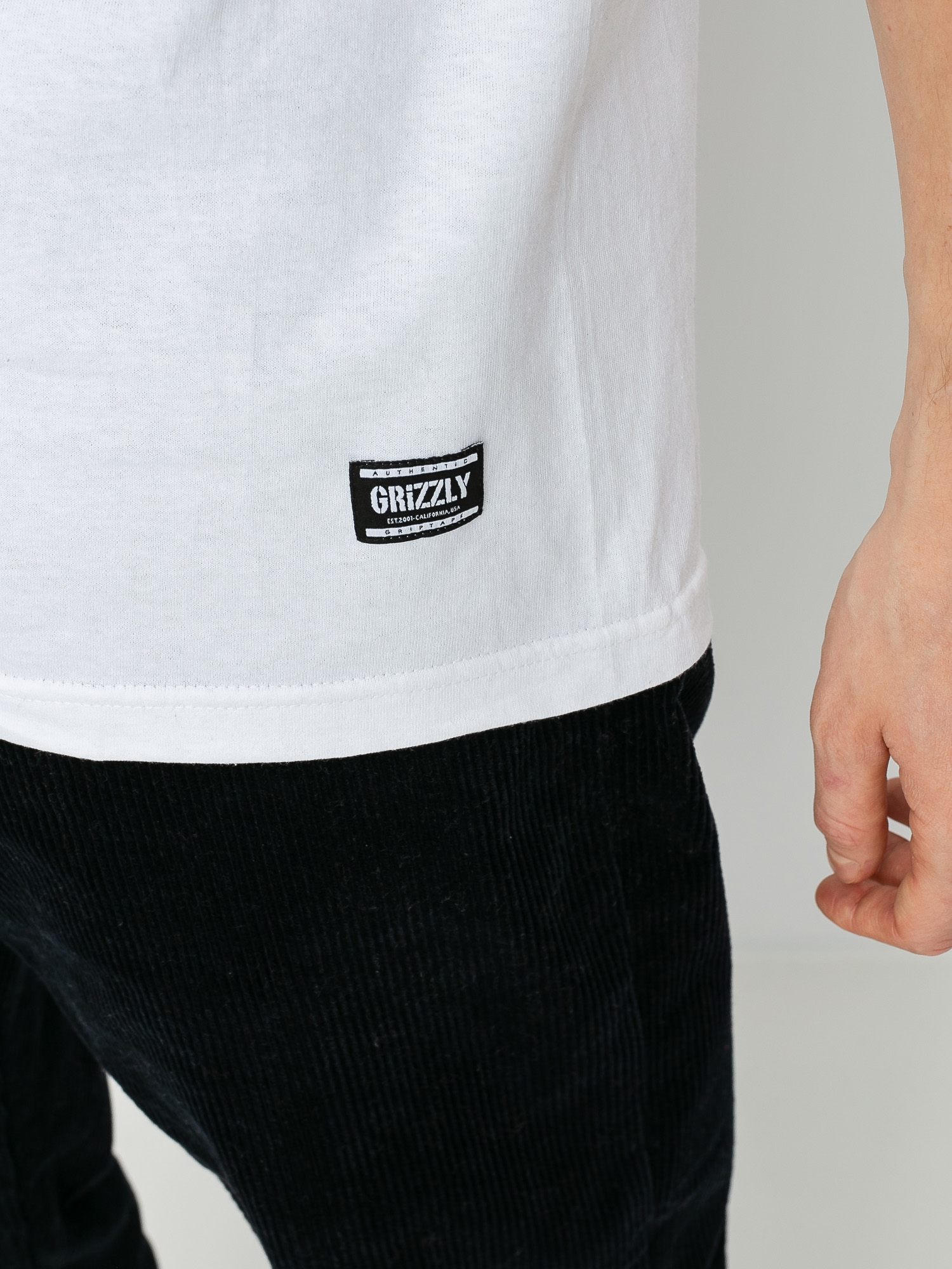 T-shirt Grizzly Griptape Foliage Pocket Bear (white)