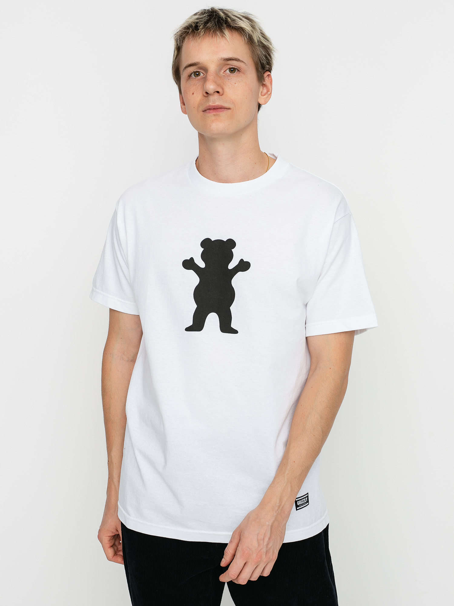 T-shirt Grizzly Griptape OG Bear (white/black)