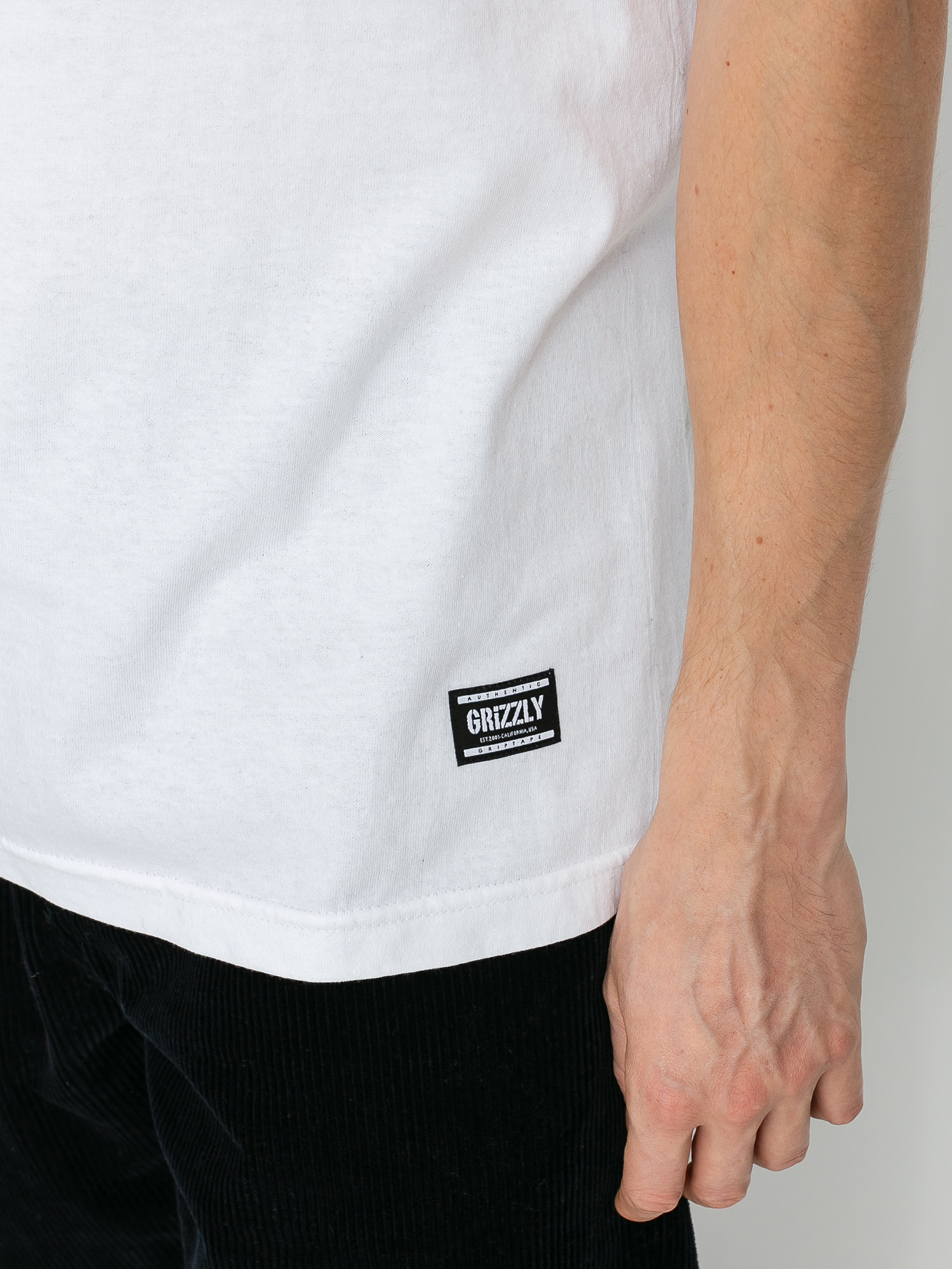 T-shirt Grizzly Griptape OG Bear (white/black)